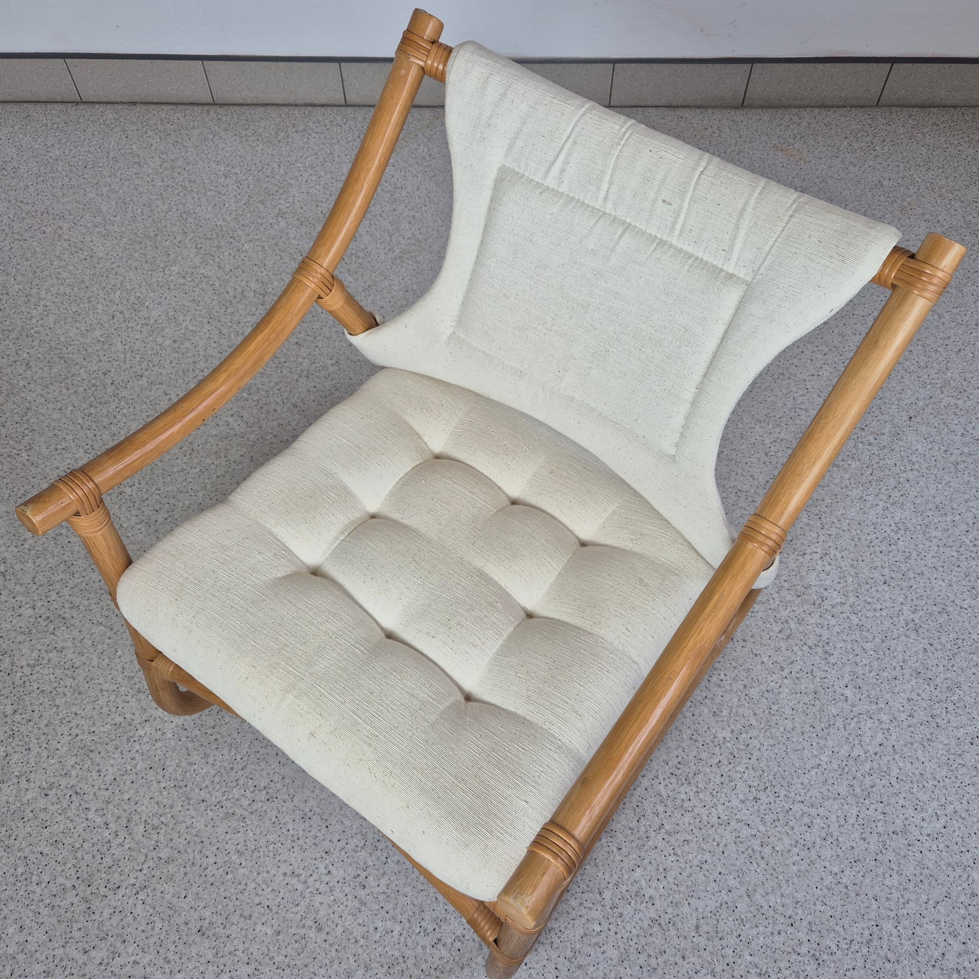 Fotel bambusowy w stylu Ikea Espri Safari, Dania lata 80 - 92670