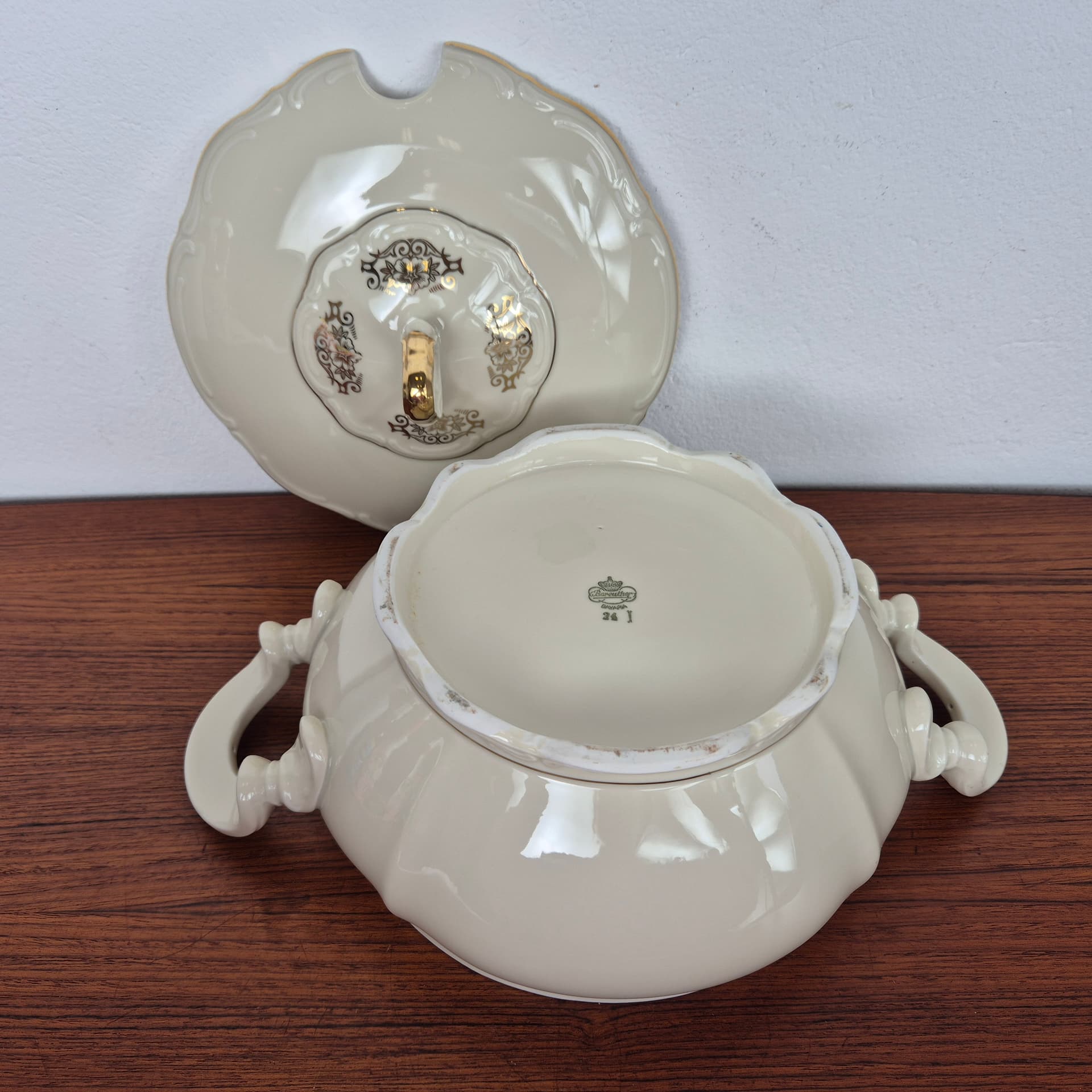 Porcelanowa waza do serwowania zupy, Bareuther, Niemcy lata 70. - 92679