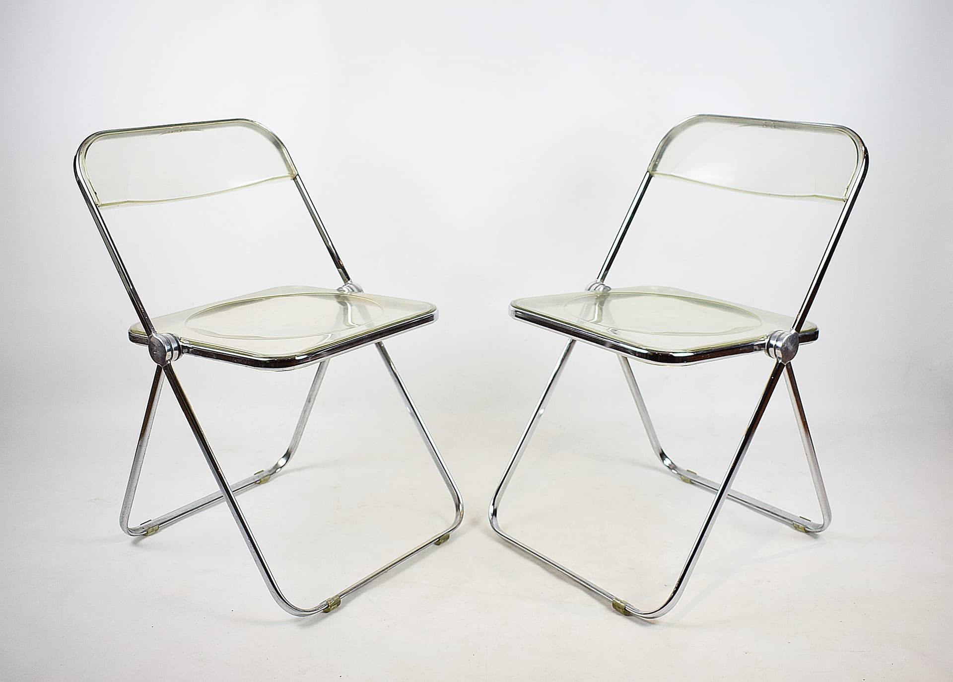 Para krzeseł Plia Anonima, Castelli, proj. Giancarlo Piretti, Castelli, lata 70. - 92739