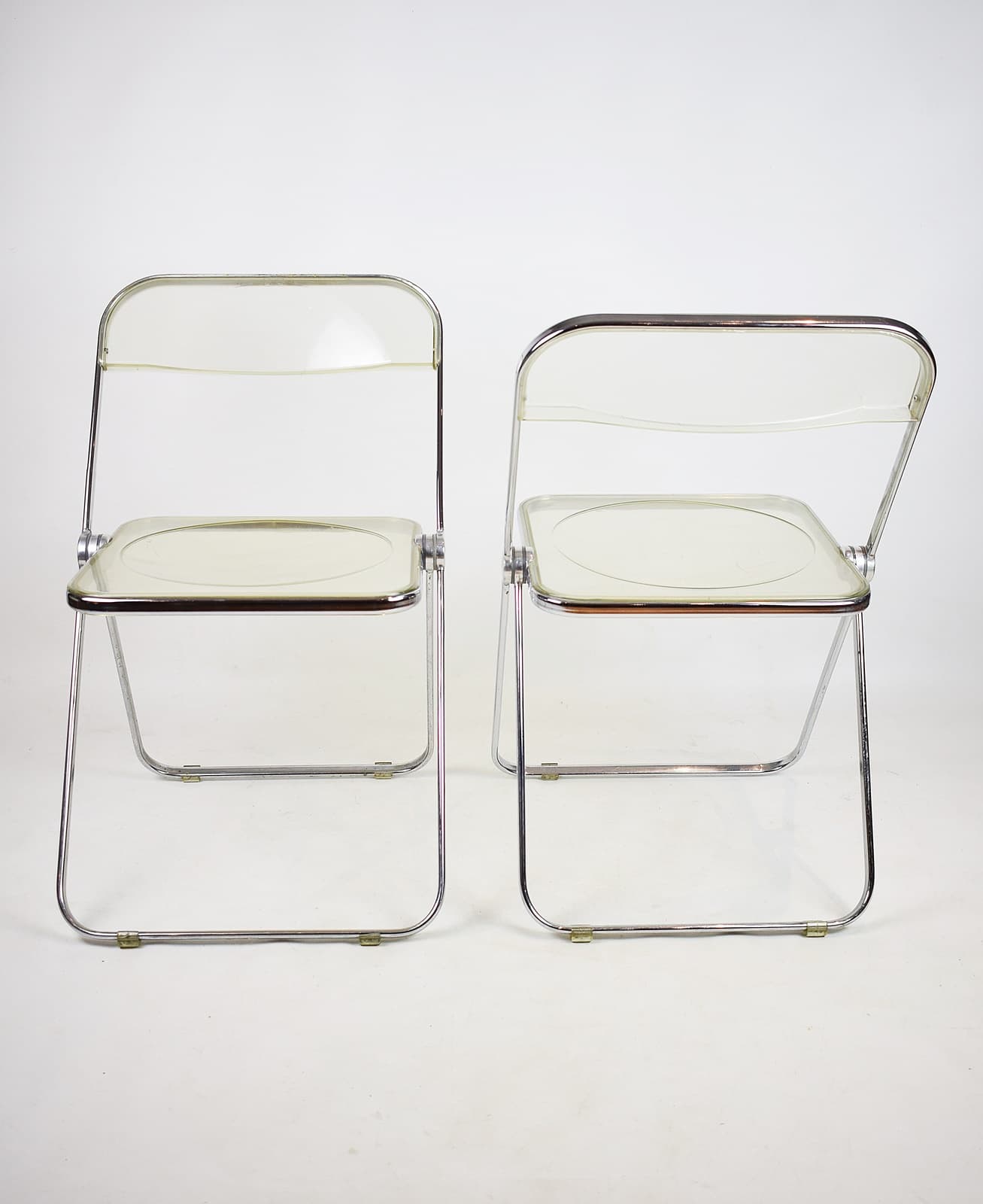 Para krzeseł Plia Anonima, Castelli, proj. Giancarlo Piretti, Castelli, lata 70. - 92738