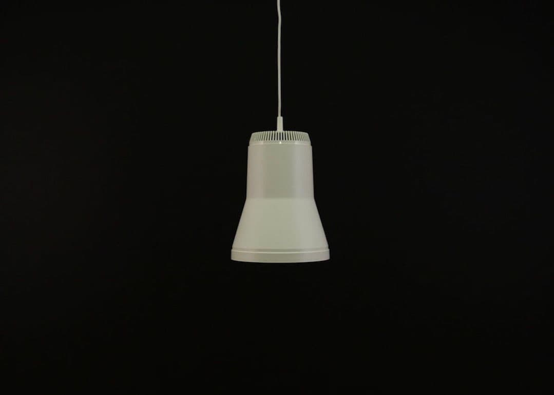 Pendant Lamp, ivory white, plastic, Denmark, 1970s. - 93183