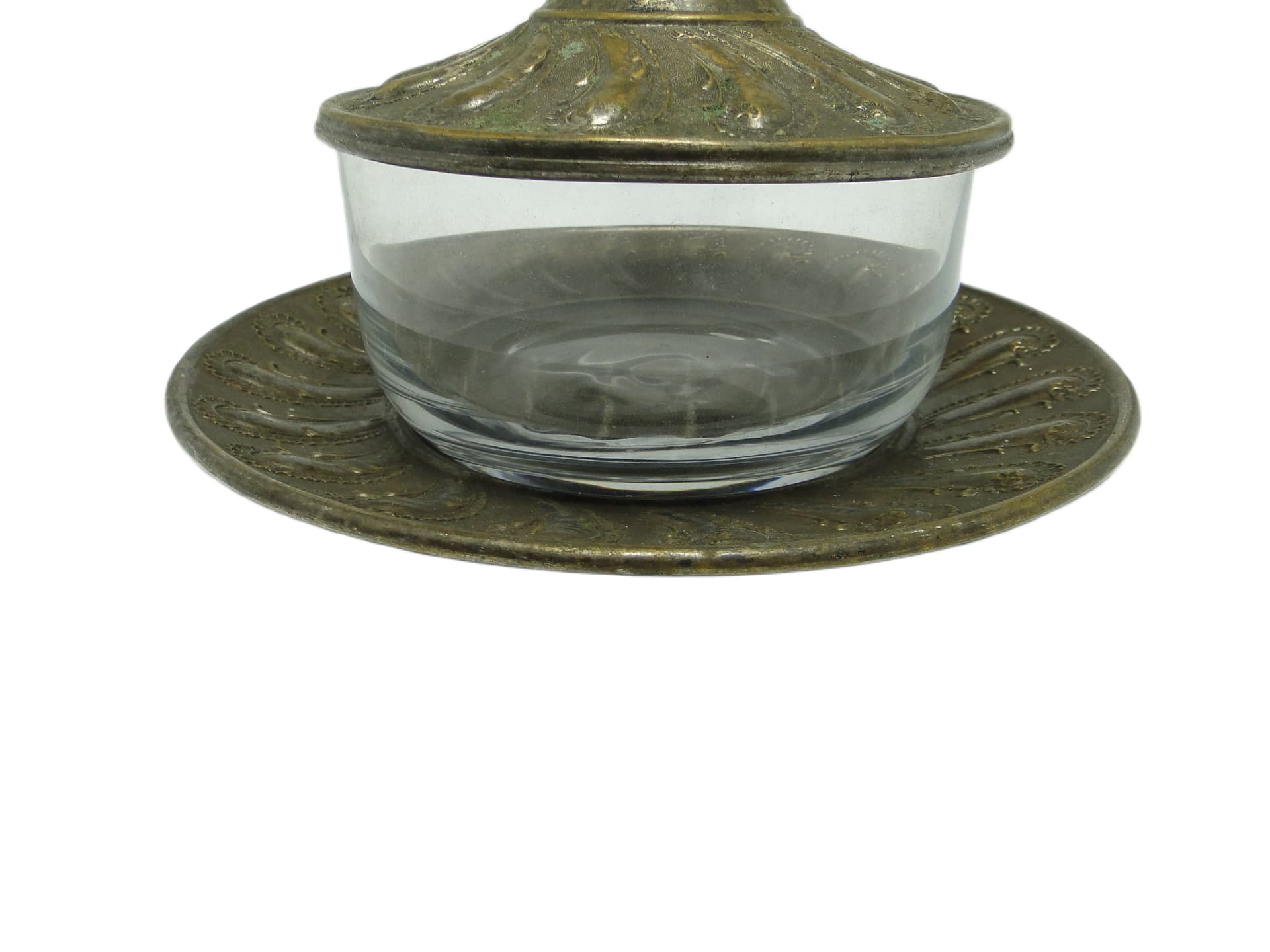 Maselnica rococo, szkło, Niemcy, XIX w. - 93428