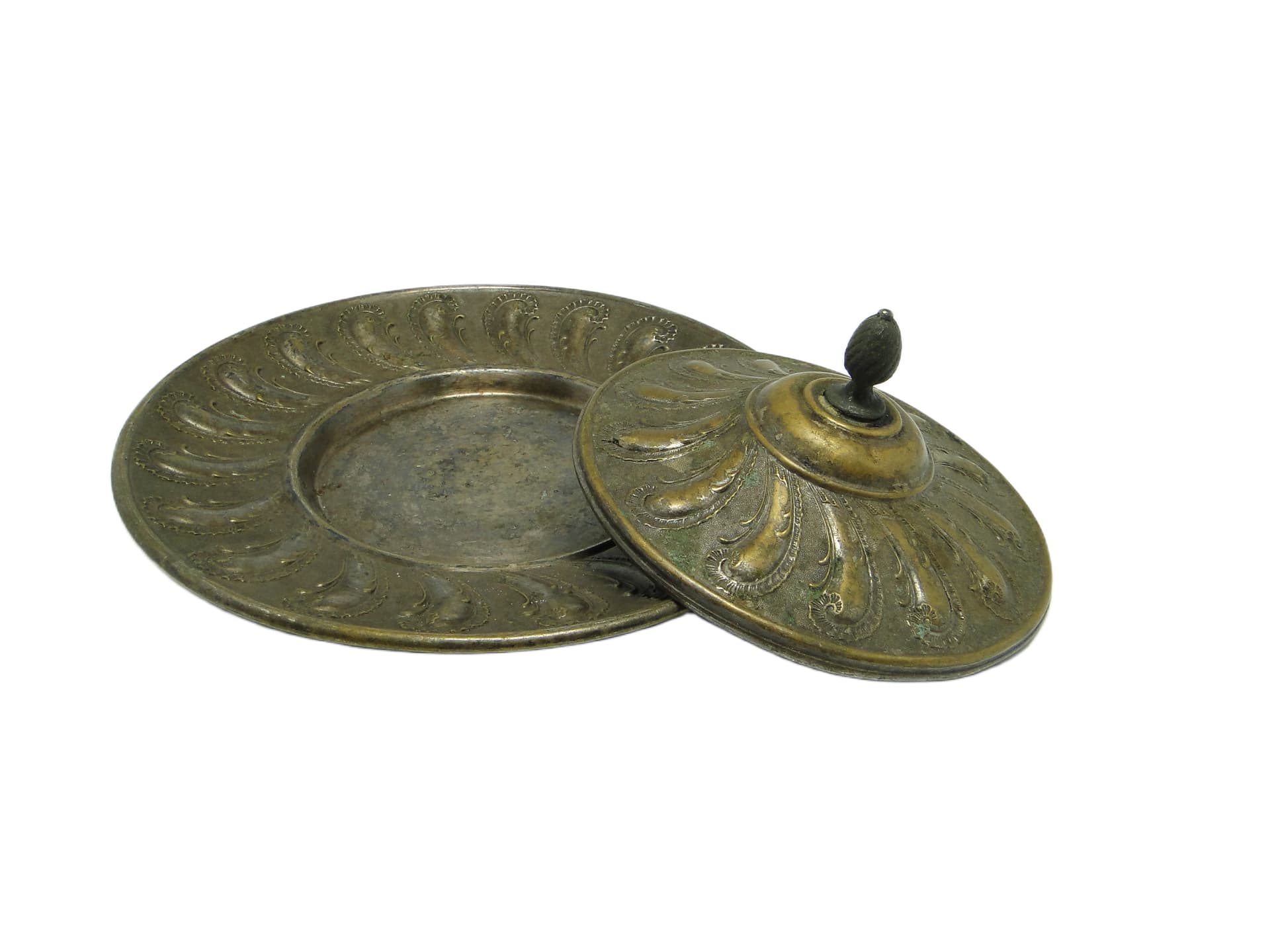 Maselnica rococo, szkło, Niemcy, XIX w. - 93431