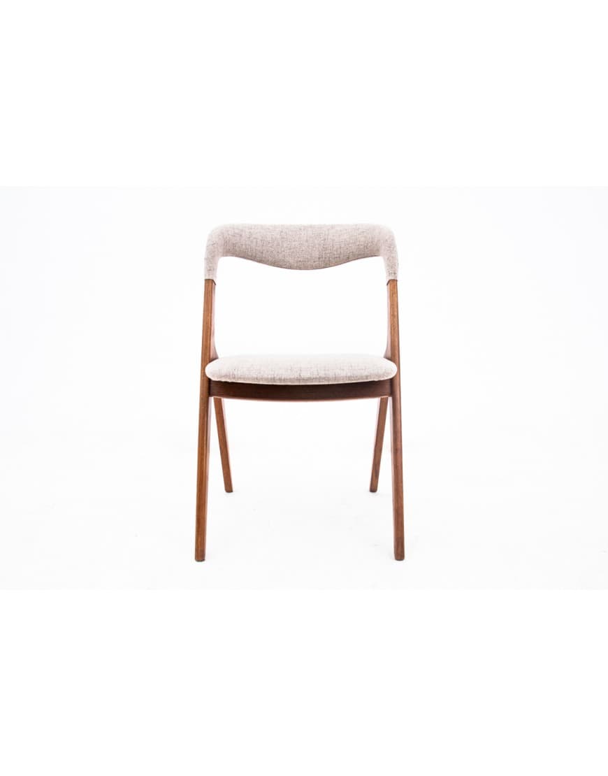 Tekowe krzesła, minimalistyczny design, Dania, lata 60. - 58025