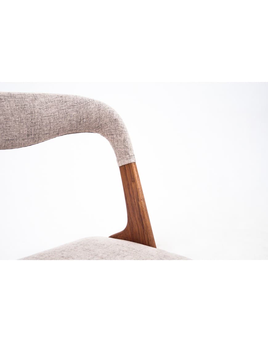 Tekowe krzesła, minimalistyczny design, Dania, lata 60. - 58029