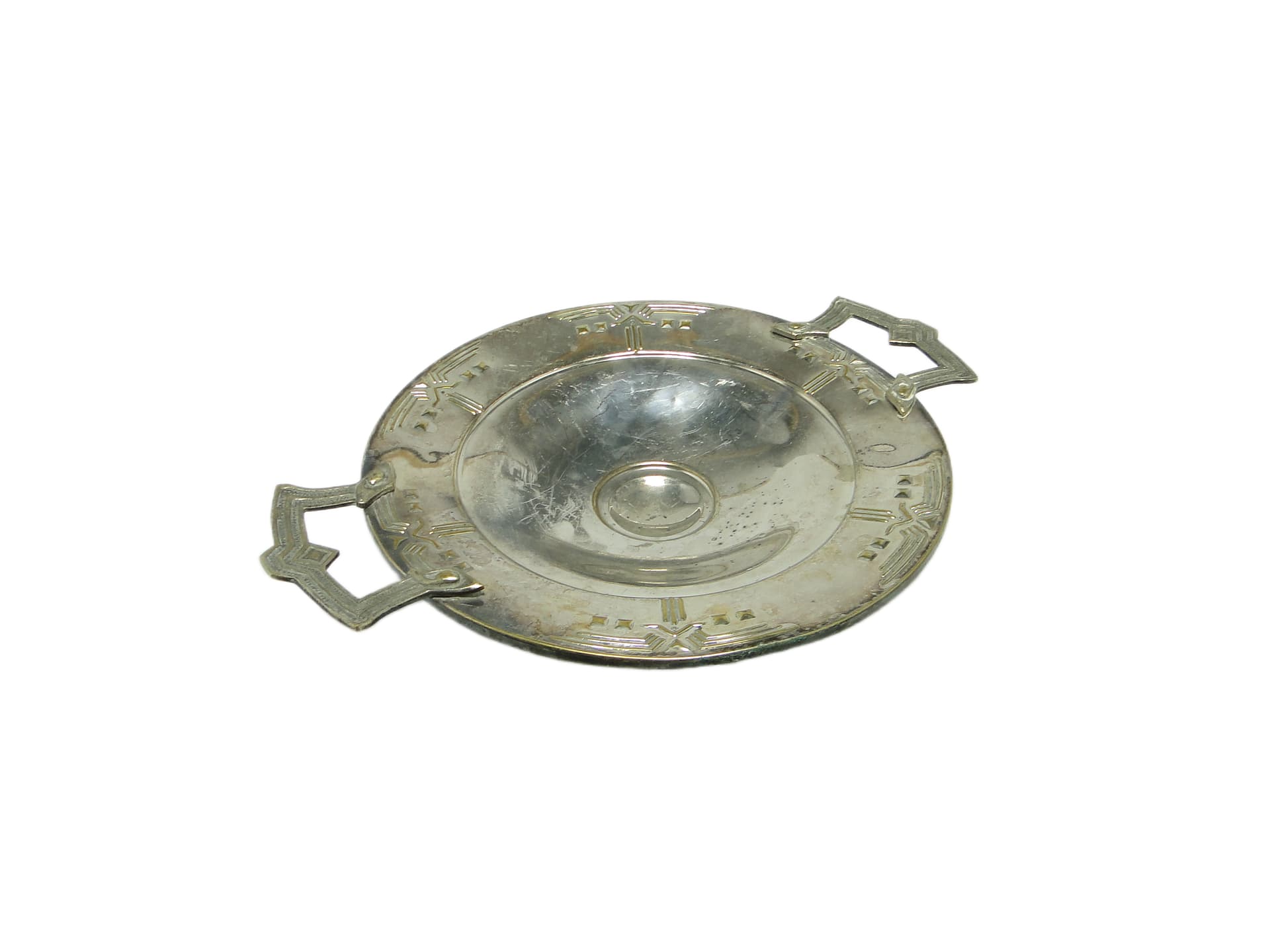 Fruit bowl, Art Nouveau, chrome-plated brass, Sweden, early 20th c. - 93486