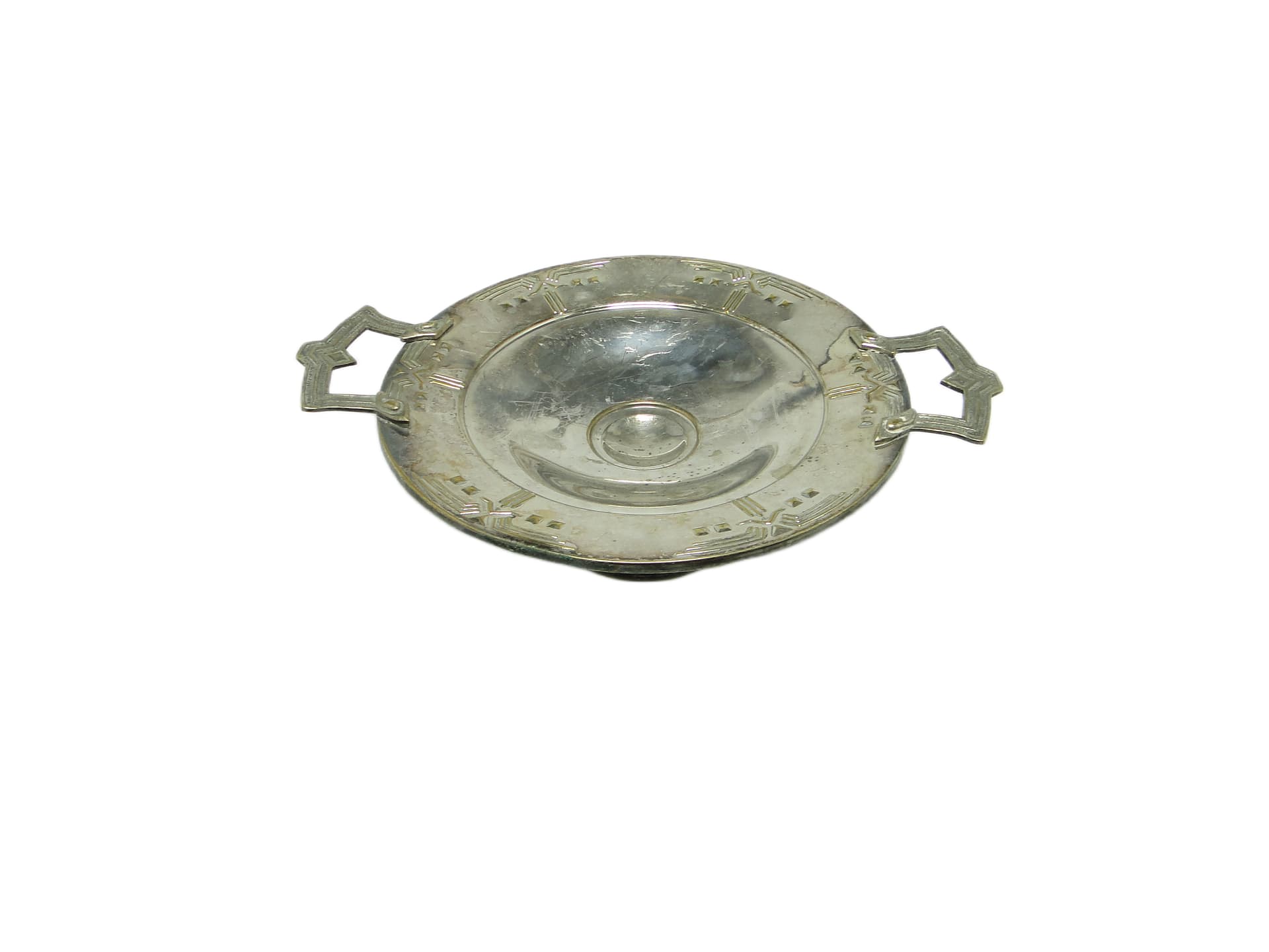 Fruit bowl, Art Nouveau, chrome-plated brass, Sweden, early 20th c.