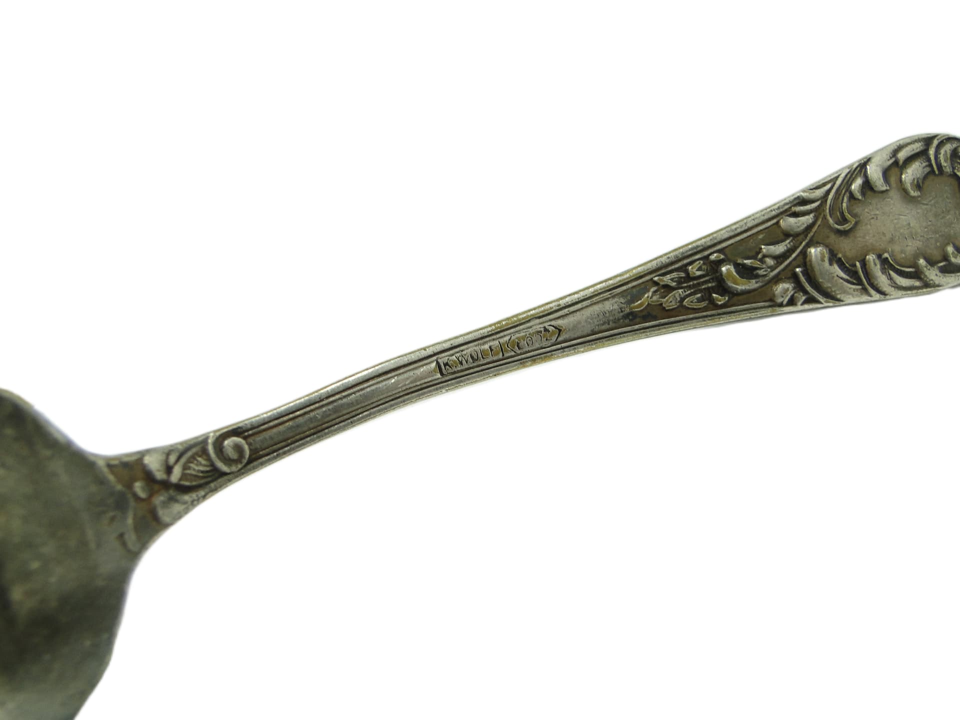 Sugar spoon, Art Nouveau / Art Deco, brass, Poland, 1920s. - 93548