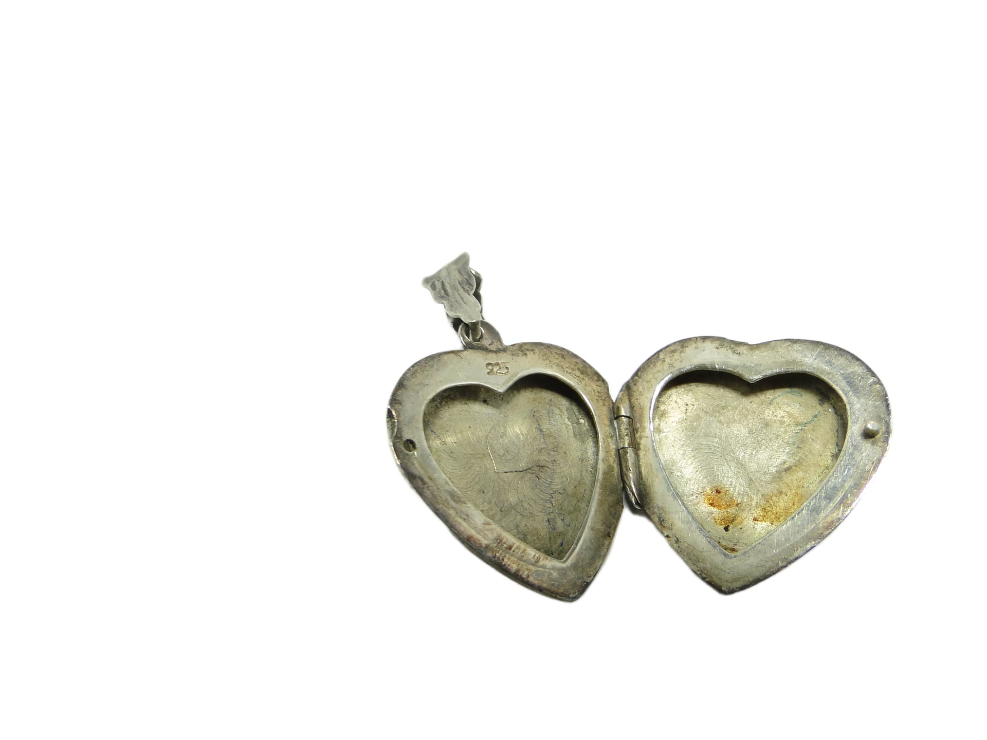 Sekretnik serce, minimalizm, srebro, Estonia, lata 50. - 93605