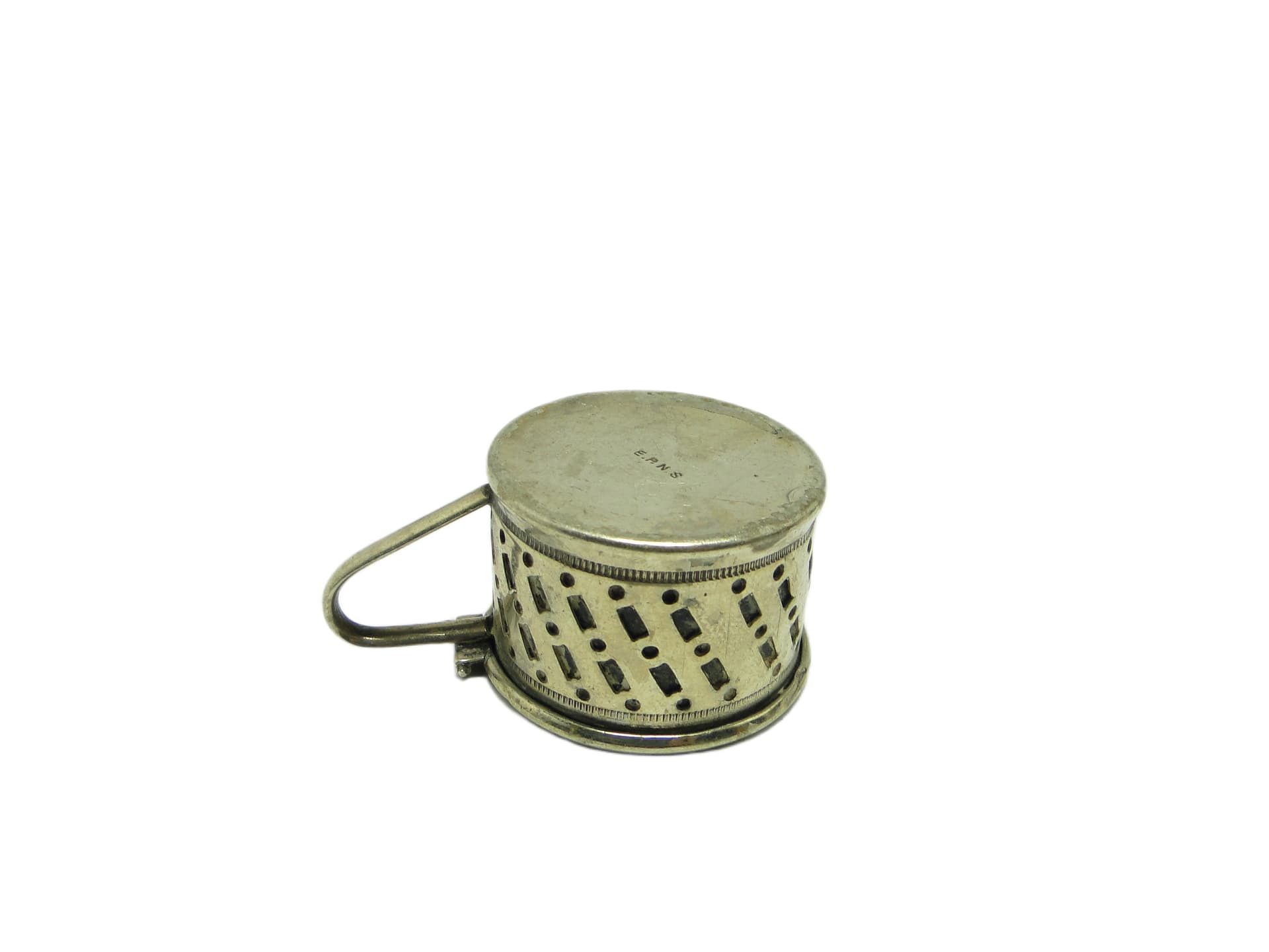 Art Deco salt cellar, silver-plated brass, Sweden, 1930s. - 93661