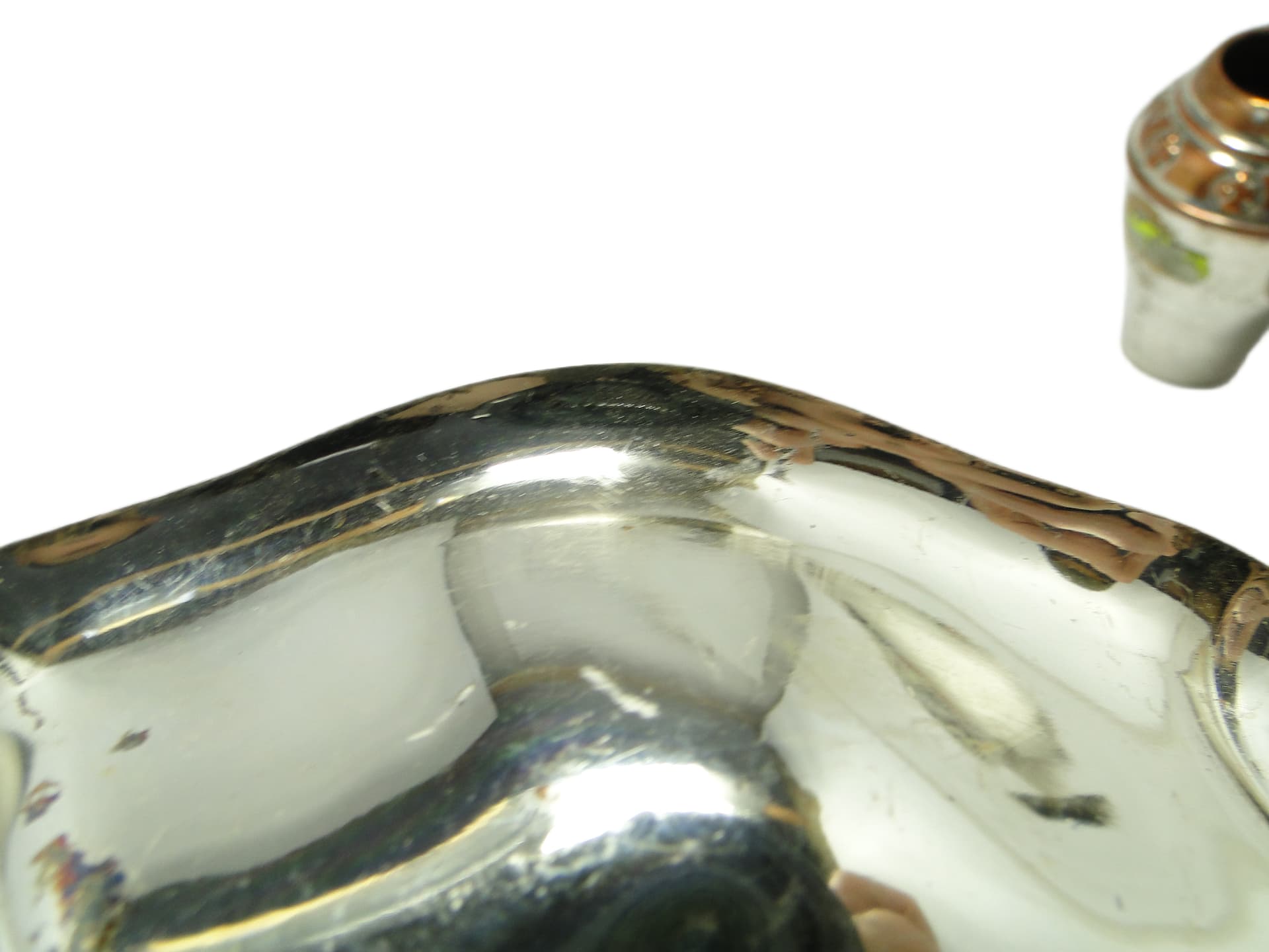 Platter, Art Deco / Mid-century Modern, silver-plated brass, Denmark, 1950s - 93680