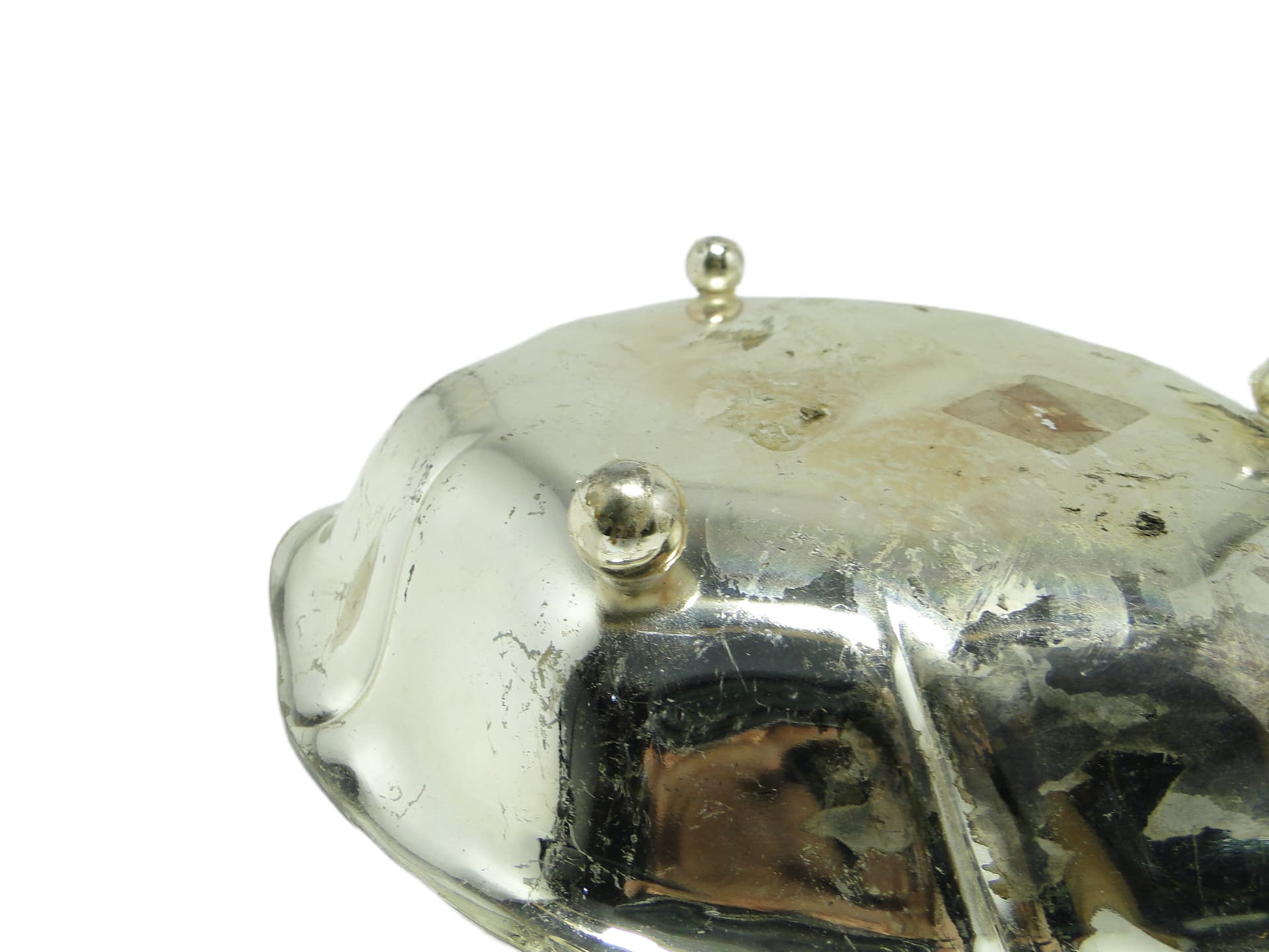 Platter, Art Deco / Mid-century Modern, silver-plated brass, Denmark, 1950s - 93677