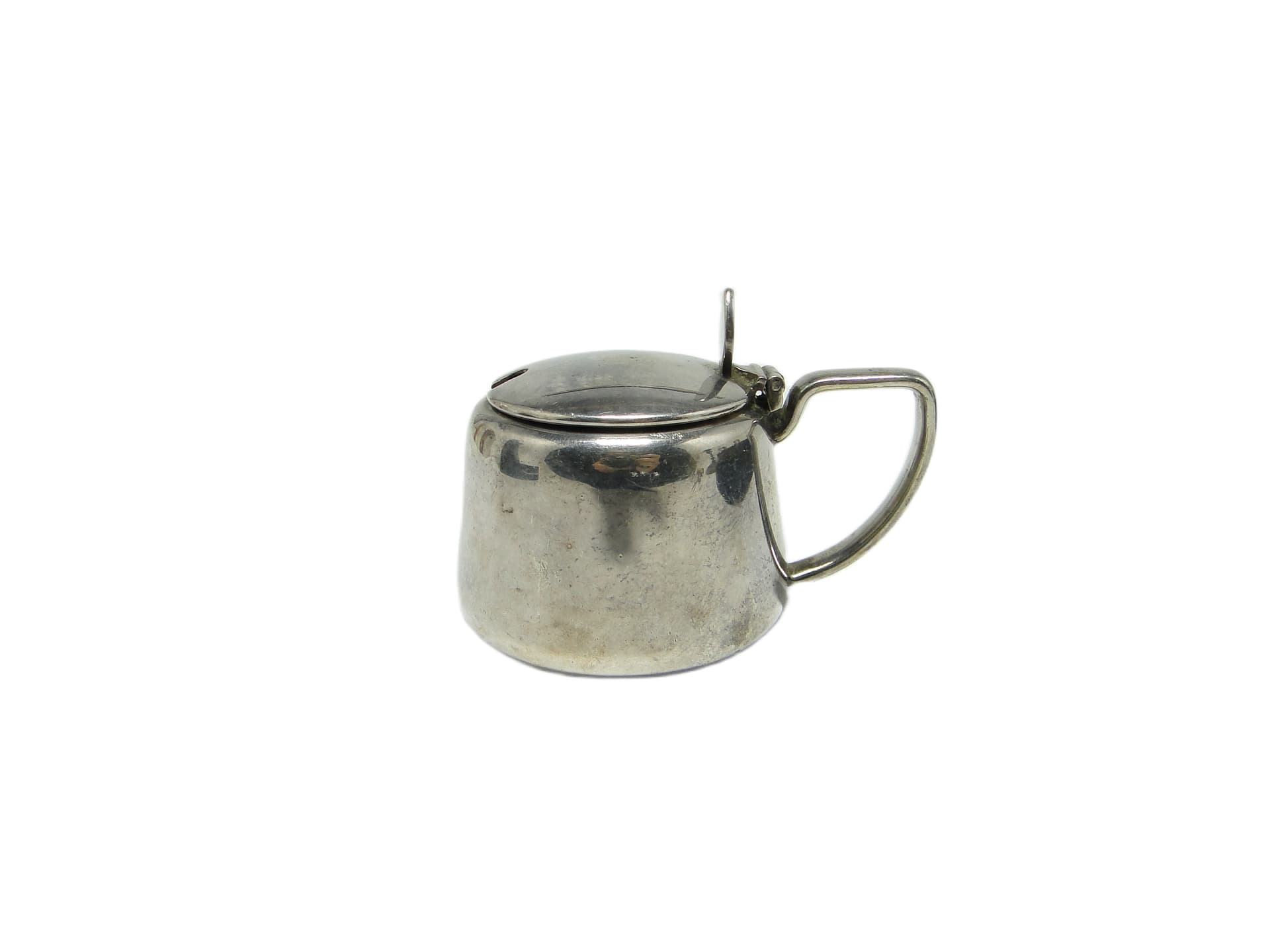 Art Deco salt shaker, silver-plated brass, Sweden, 1930s.