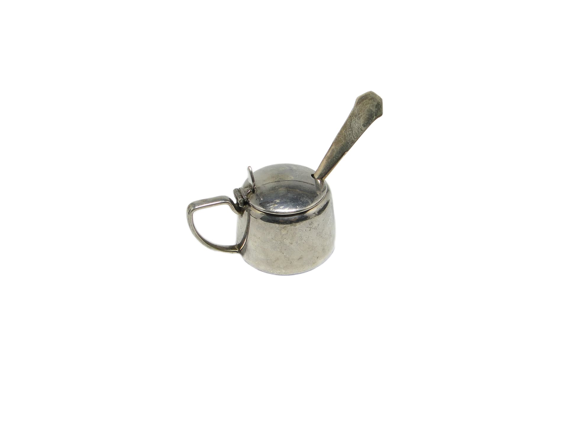 Art Deco salt shaker, silver-plated brass, Sweden, 1930s. - 93773