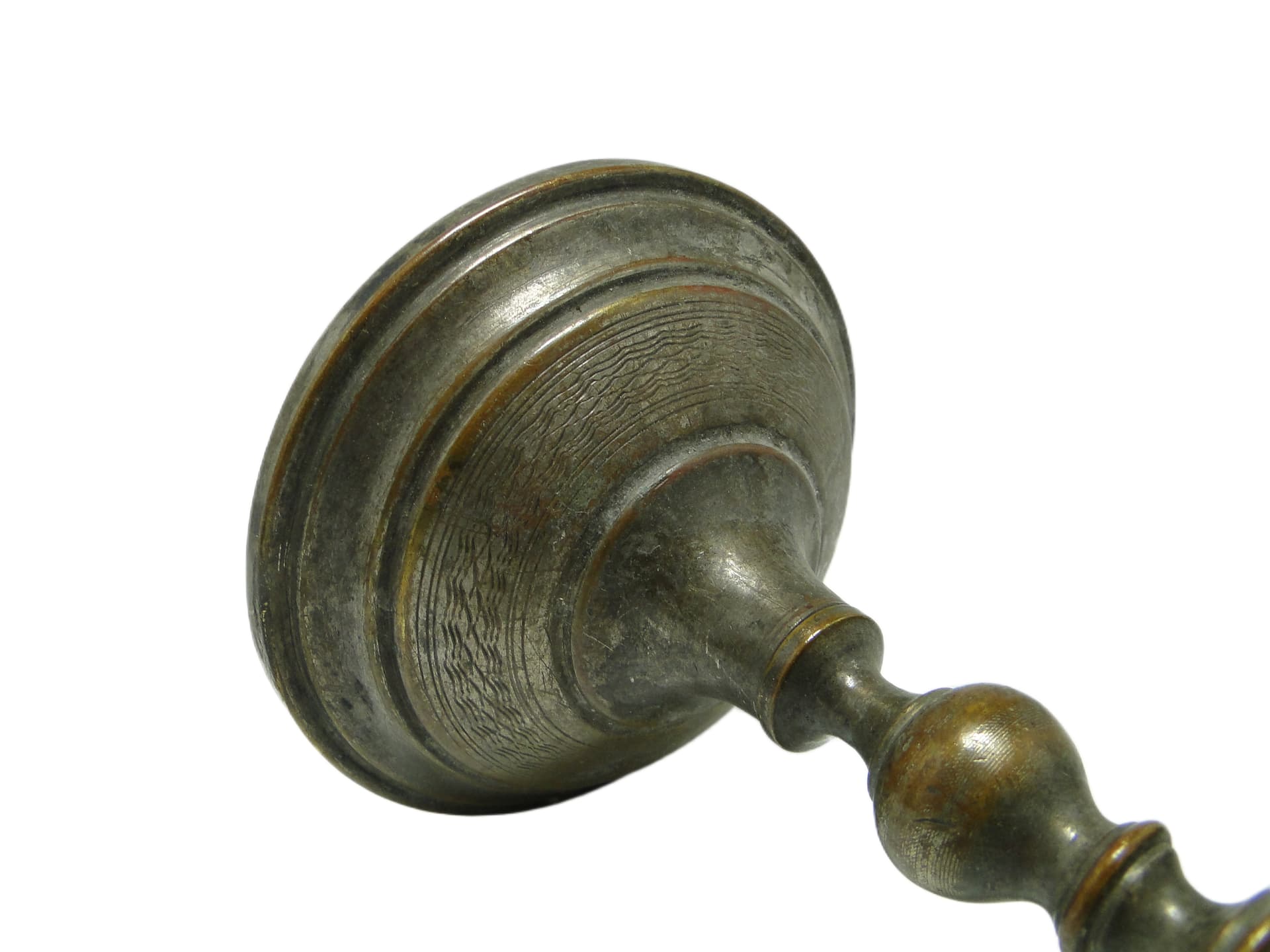 Świecznik Empire, mosiądz srebrzony, Austria, początek XX w. - 93803