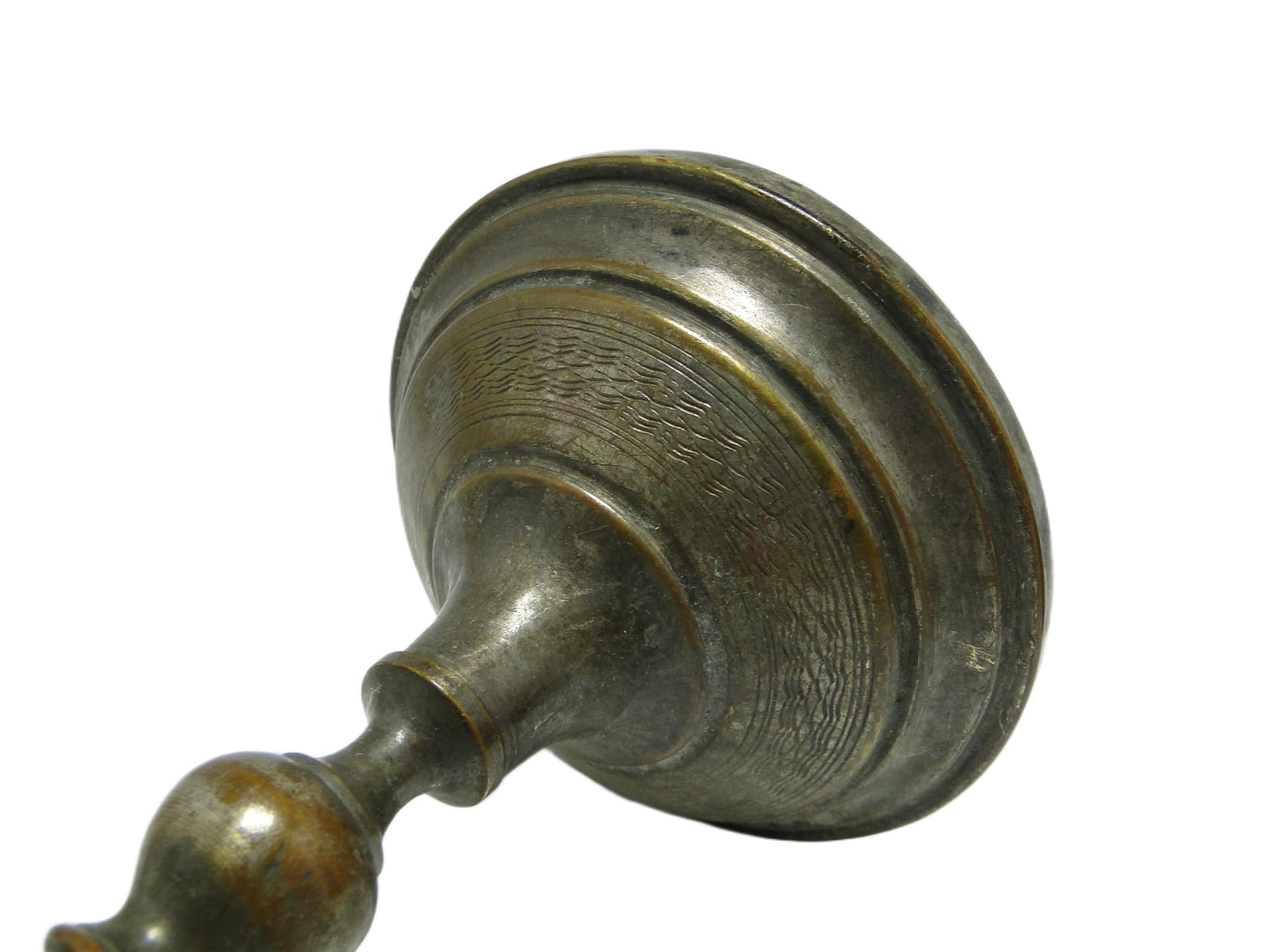 Świecznik Empire, mosiądz srebrzony, Austria, początek XX w. - 93802