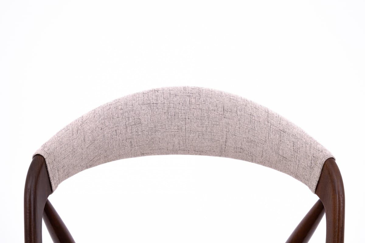 Tekowy komplet krzeseł, proj. K. Kristiansen, Dania, lata 60. - 58054