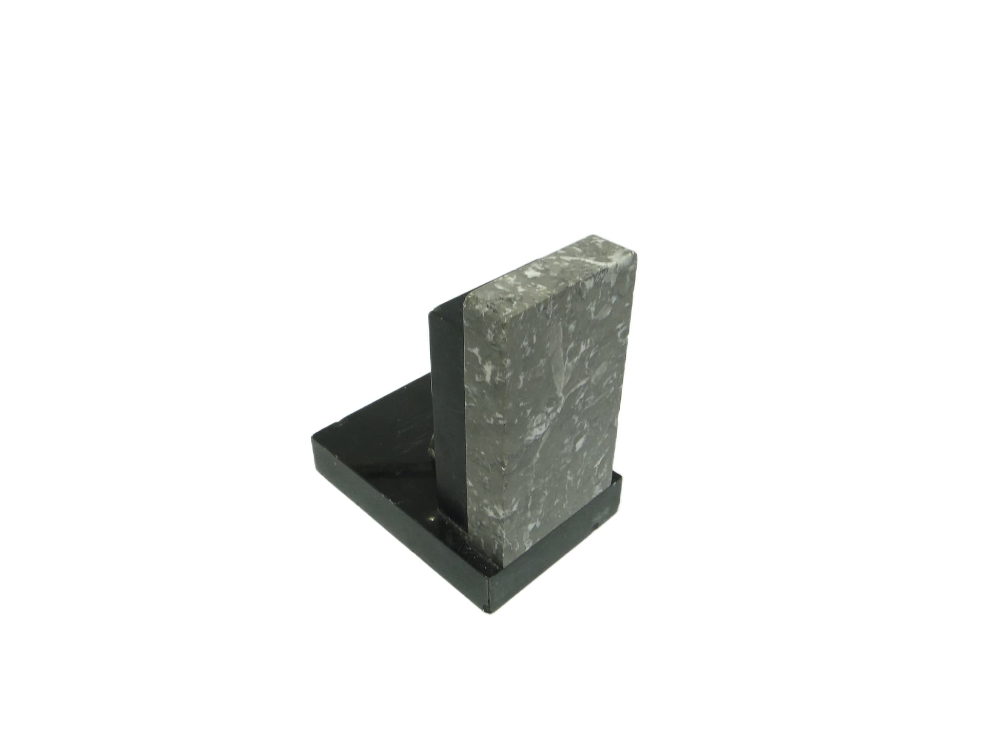 Podpórka do książek, Art Deco, marmur czarny, Belgia, lata 30. - 93836