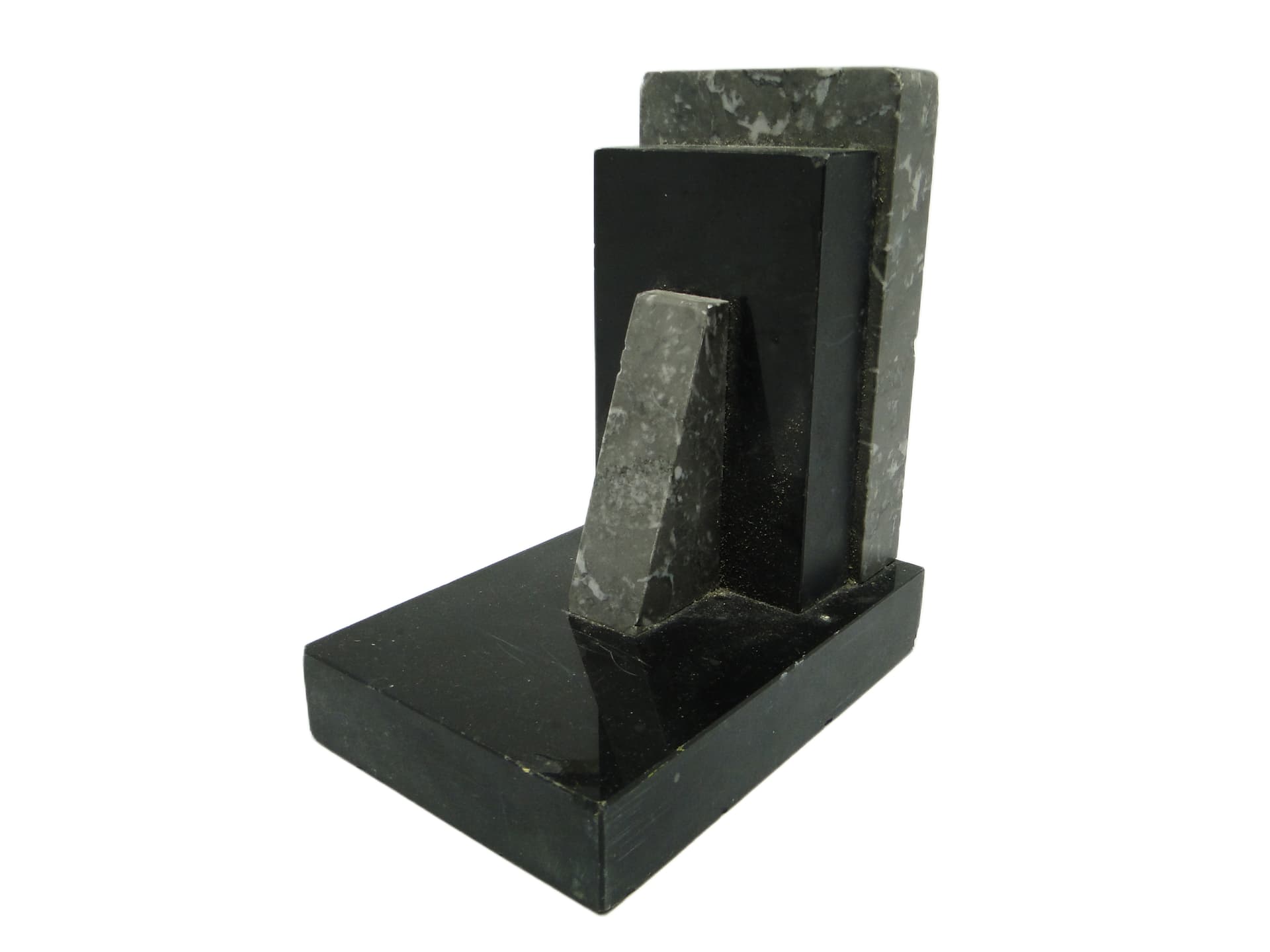 Podpórka do książek, Art Deco, marmur czarny, Belgia, lata 30. - 93833