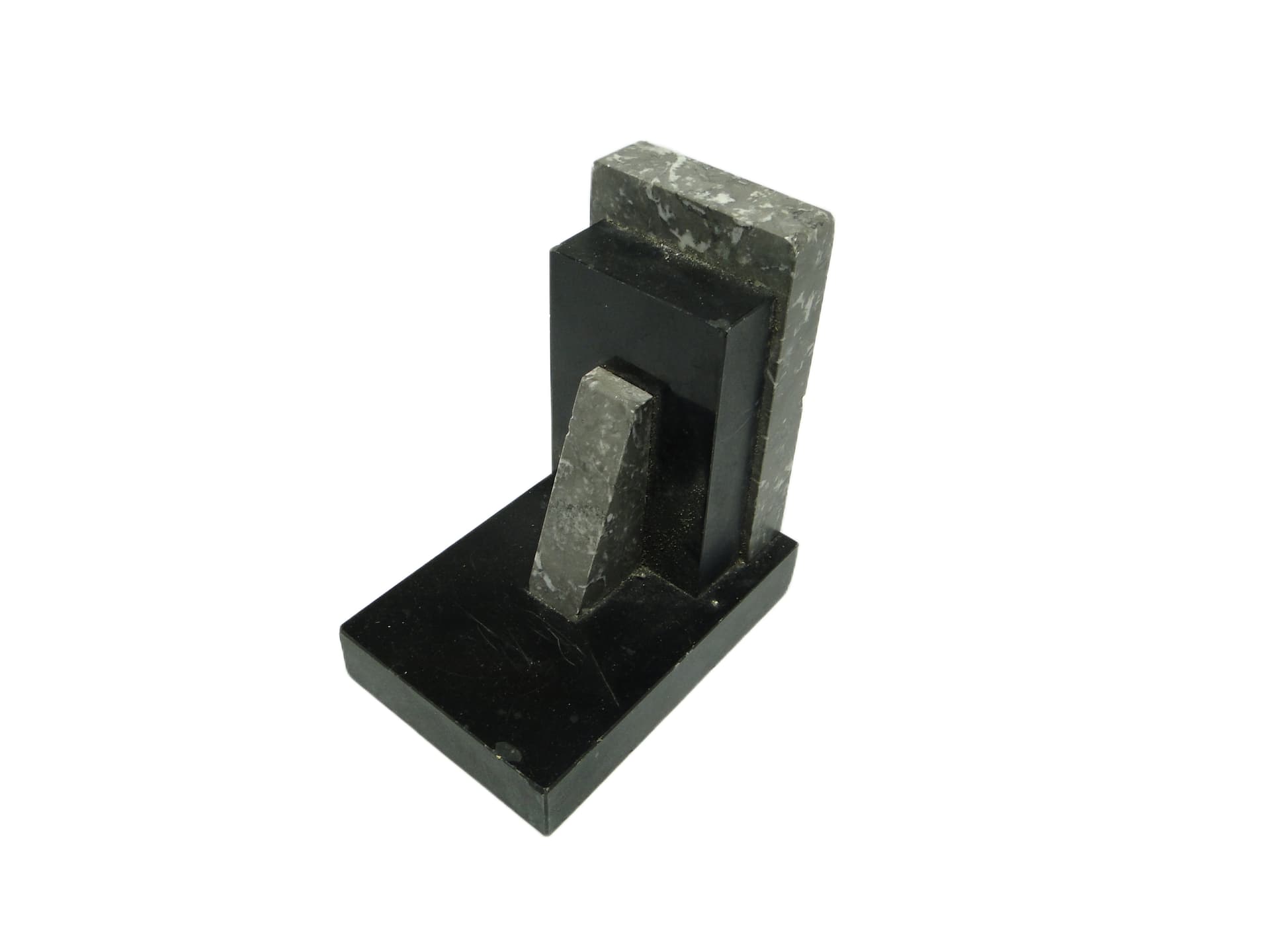 Podpórka do książek, Art Deco, marmur czarny, Belgia, lata 30. - 93834