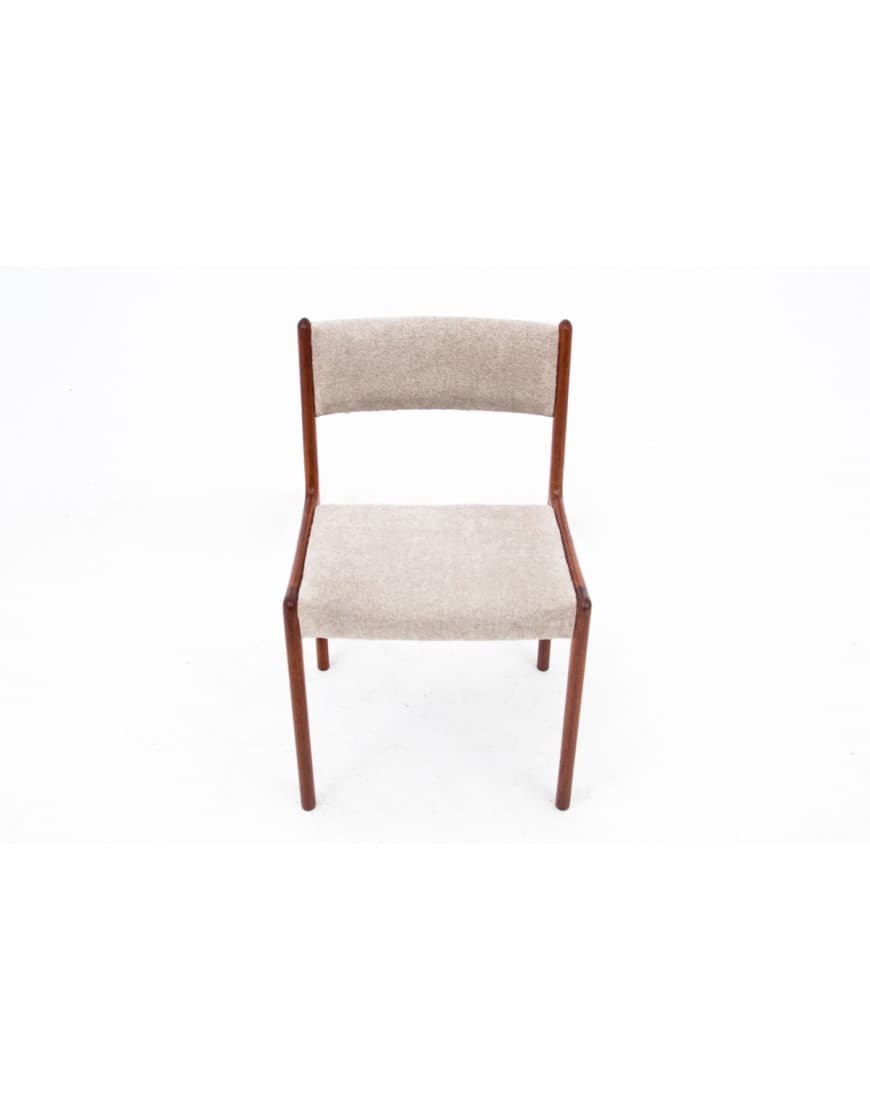 Brązowe krzesła, duński design, Dania, lata 60. - 58072