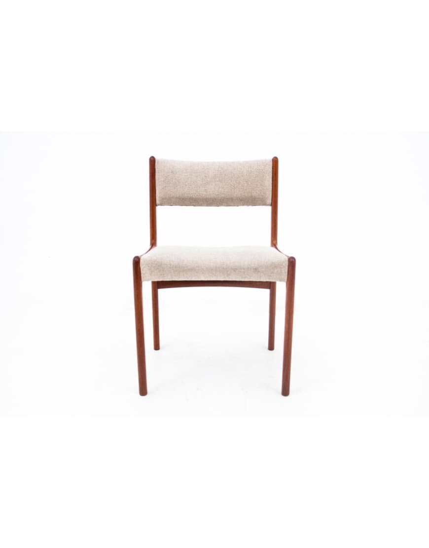 Brązowe krzesła, duński design, Dania, lata 60. - 58073