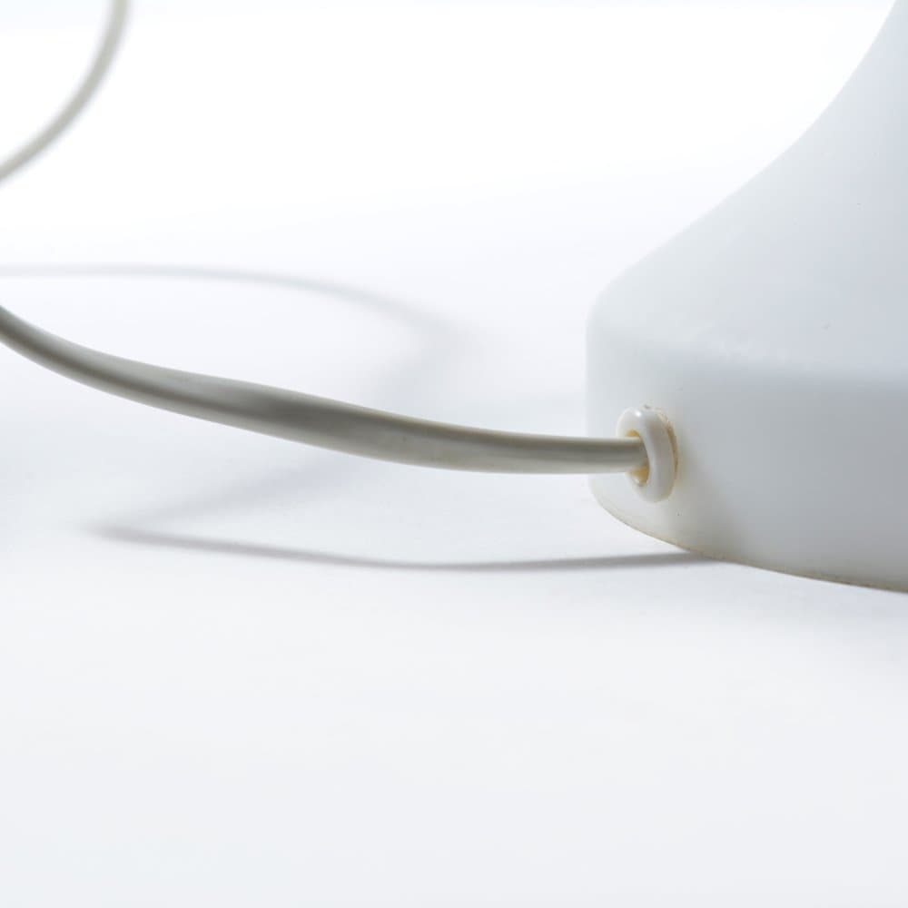 Lampa stołowa, biały, szkło opalowe, mosiądz, OPP Jihlava, Czechosłowacja, lata 70. - 94045