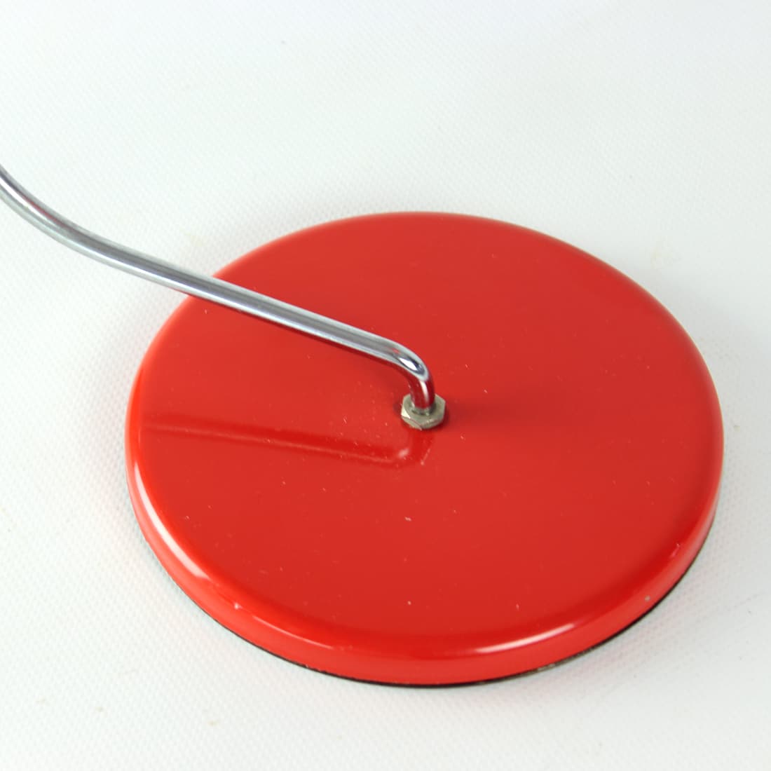 Lampa stołowa Lidokov L193, metal czerwony, proj. J. Hurka, Czechosłowacja, lata 60. - 94067