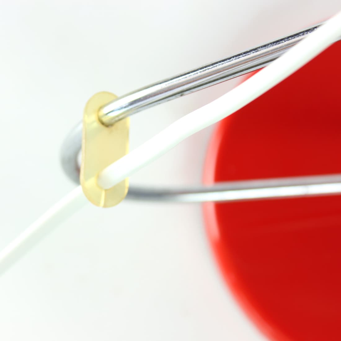 Lampa stołowa Lidokov L193, metal czerwony, proj. J. Hurka, Czechosłowacja, lata 60. - 94064