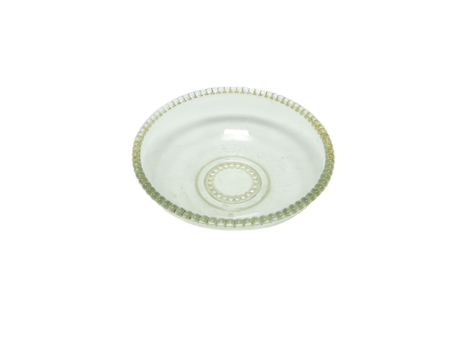 Patera mid-century modern, szkło transparentne, Polska, lata 70. - 94487