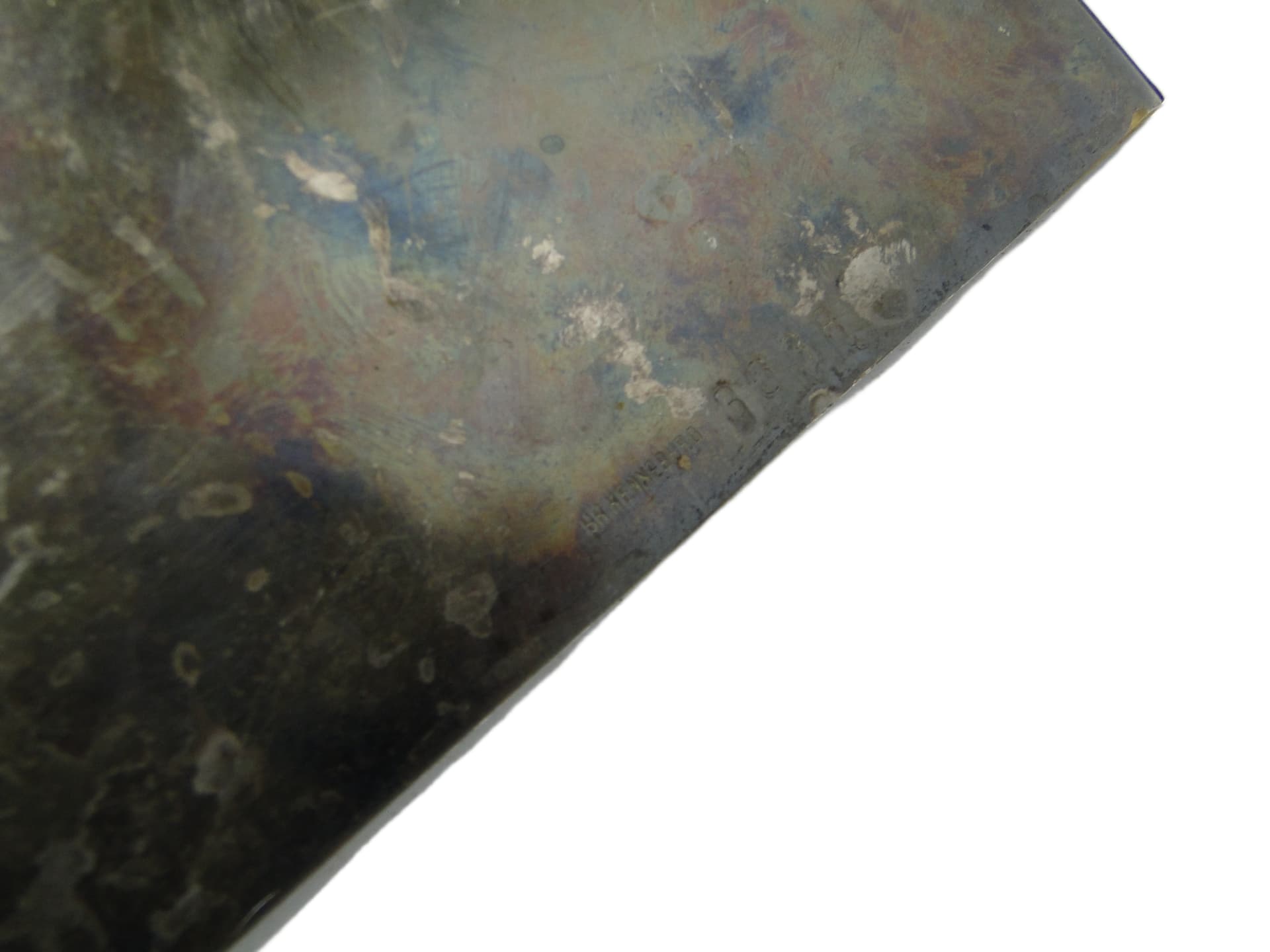 Art Deco crumb scoop, silver-plated brass, Poland, 1930s. - 94538