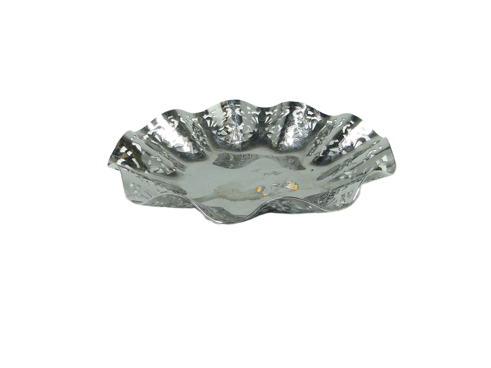 Art Deco openwork bowl, chrome-plated brass, Germany, 1950s. - 94542