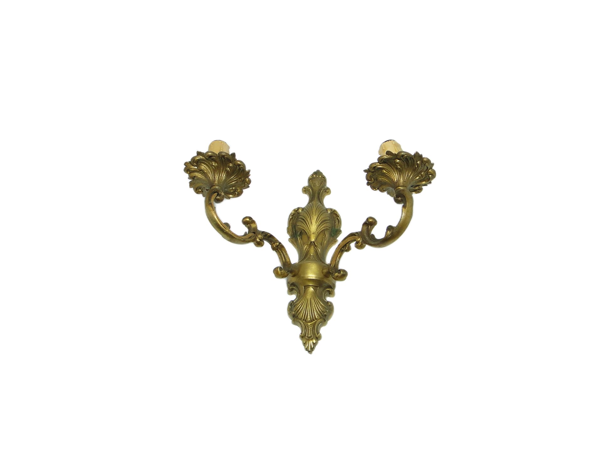 Kinkiet, Rococo, mosiądz, Polska, lata 70. - 94544