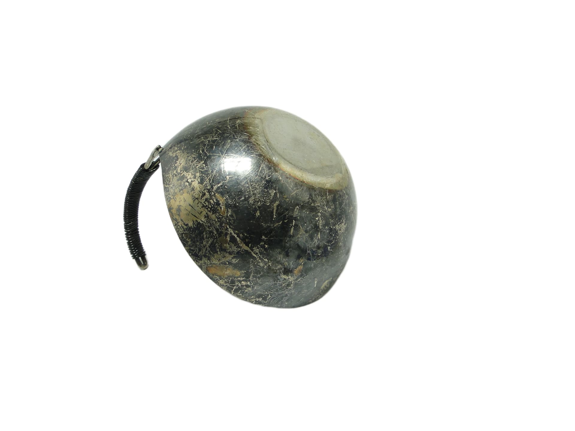 Chochla, skandynawski modernizm, mosiądz srebrzony, Dania, lata 60. - 94554