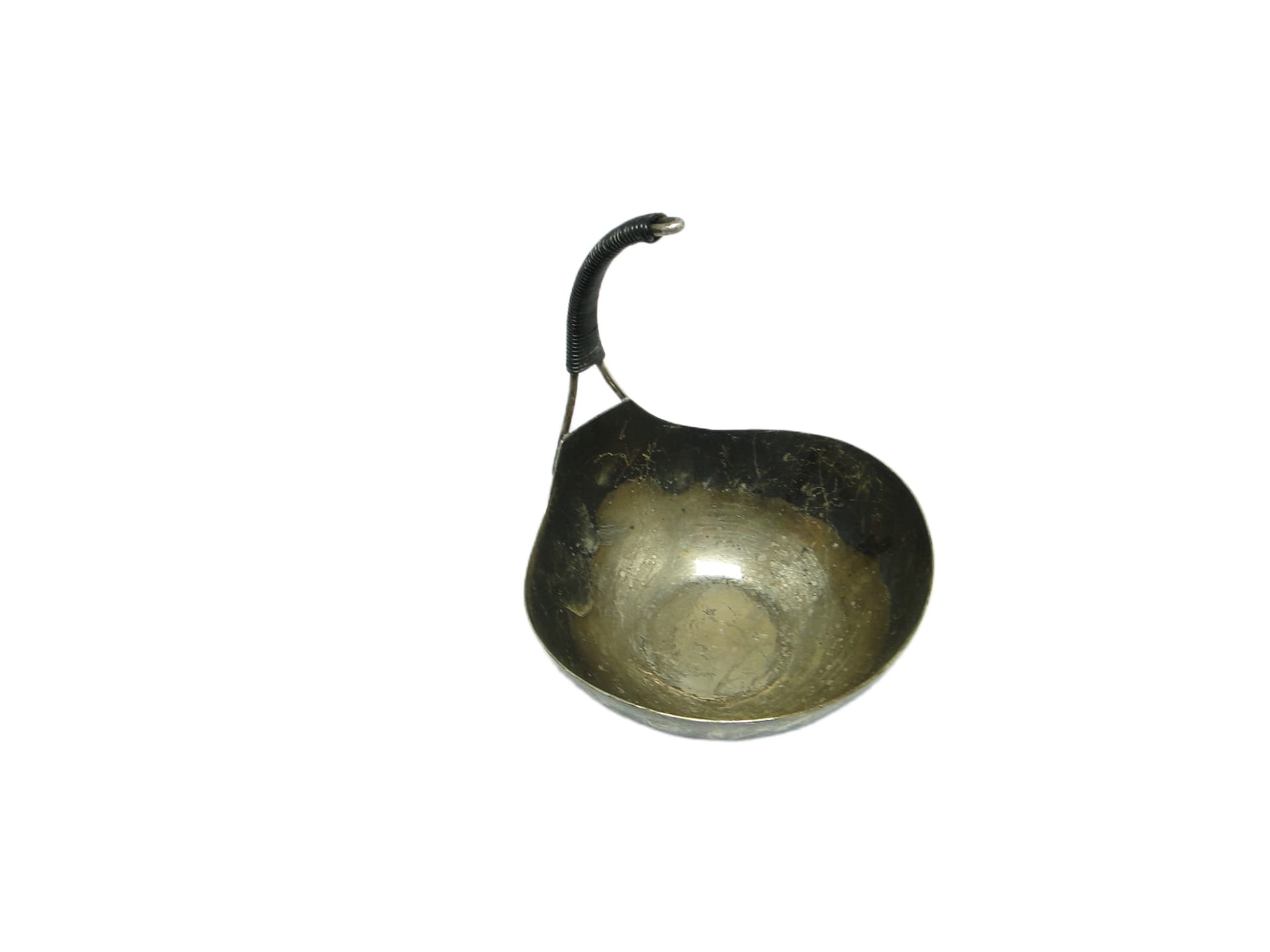 Chochla, skandynawski modernizm, mosiądz srebrzony, Dania, lata 60. - 94558