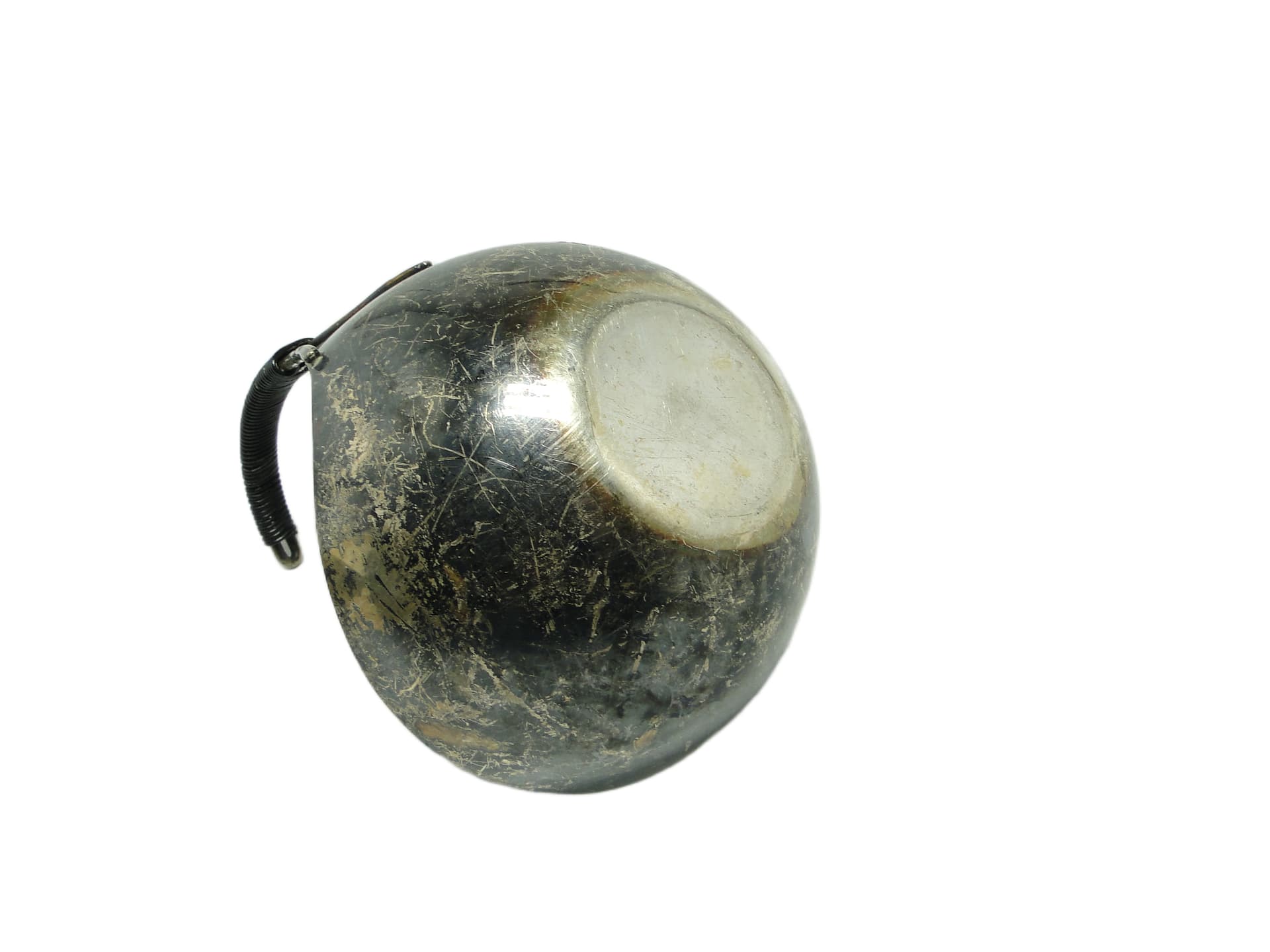 Chochla, skandynawski modernizm, mosiądz srebrzony, Dania, lata 60. - 94555