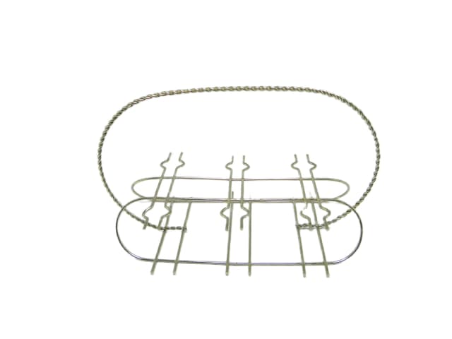 Glass holder, mid-century modern, silver metal, Belgium, 1960s. - DIMENSION