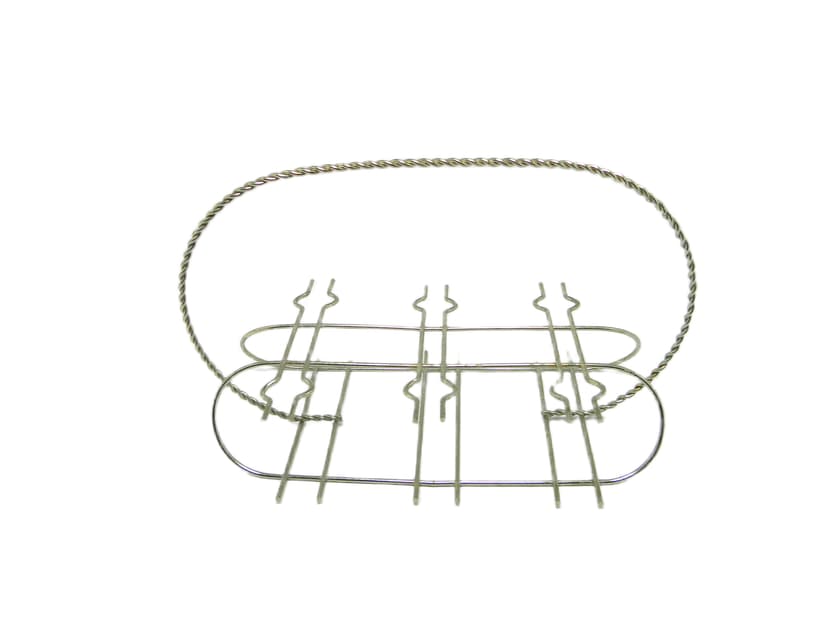 Stojak na kieliszki, mid-century modern, metal srebrny, Belgia, lata 60.