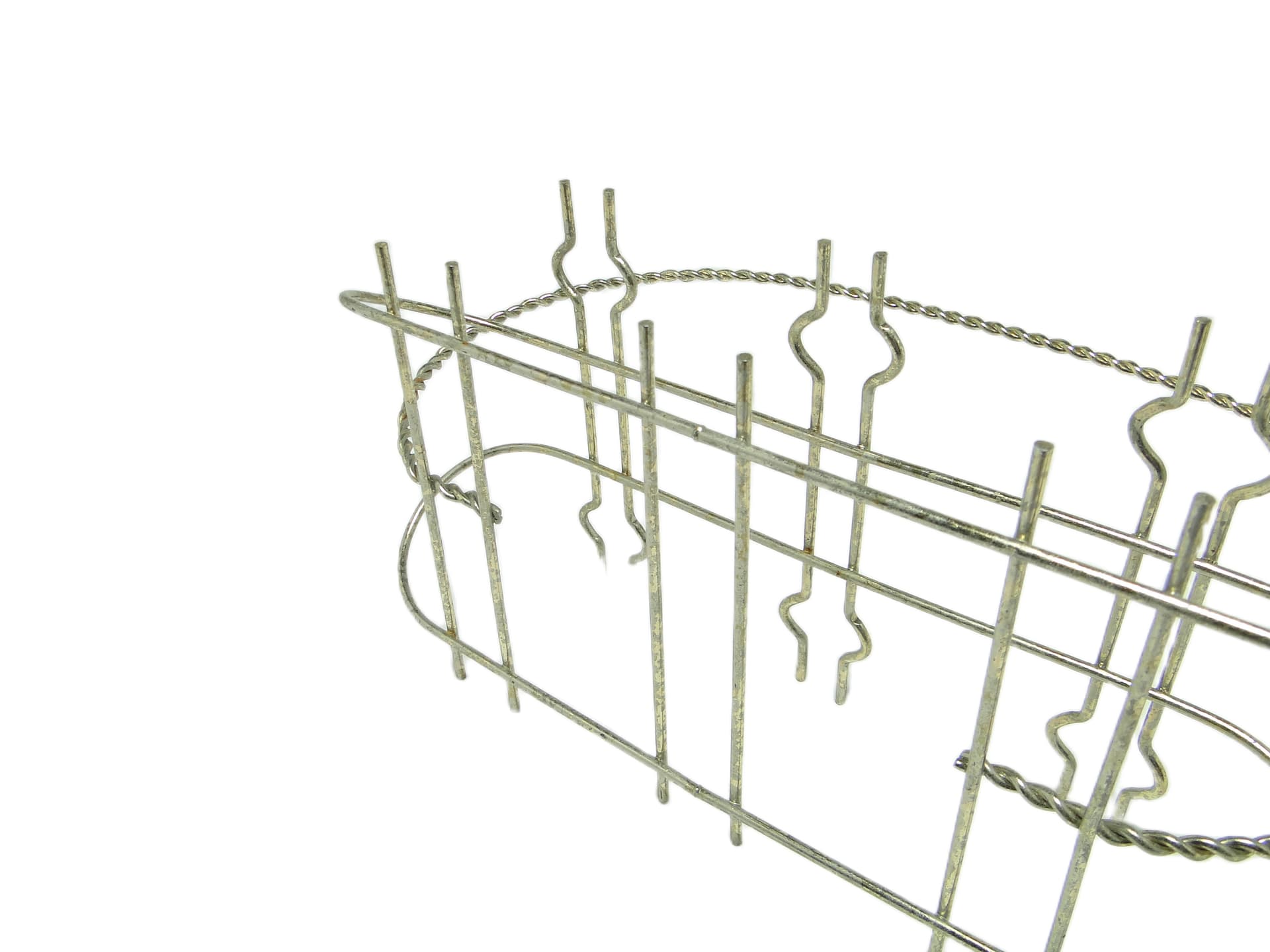 Glass holder, mid-century modern, silver metal, Belgium, 1960s. - 94621