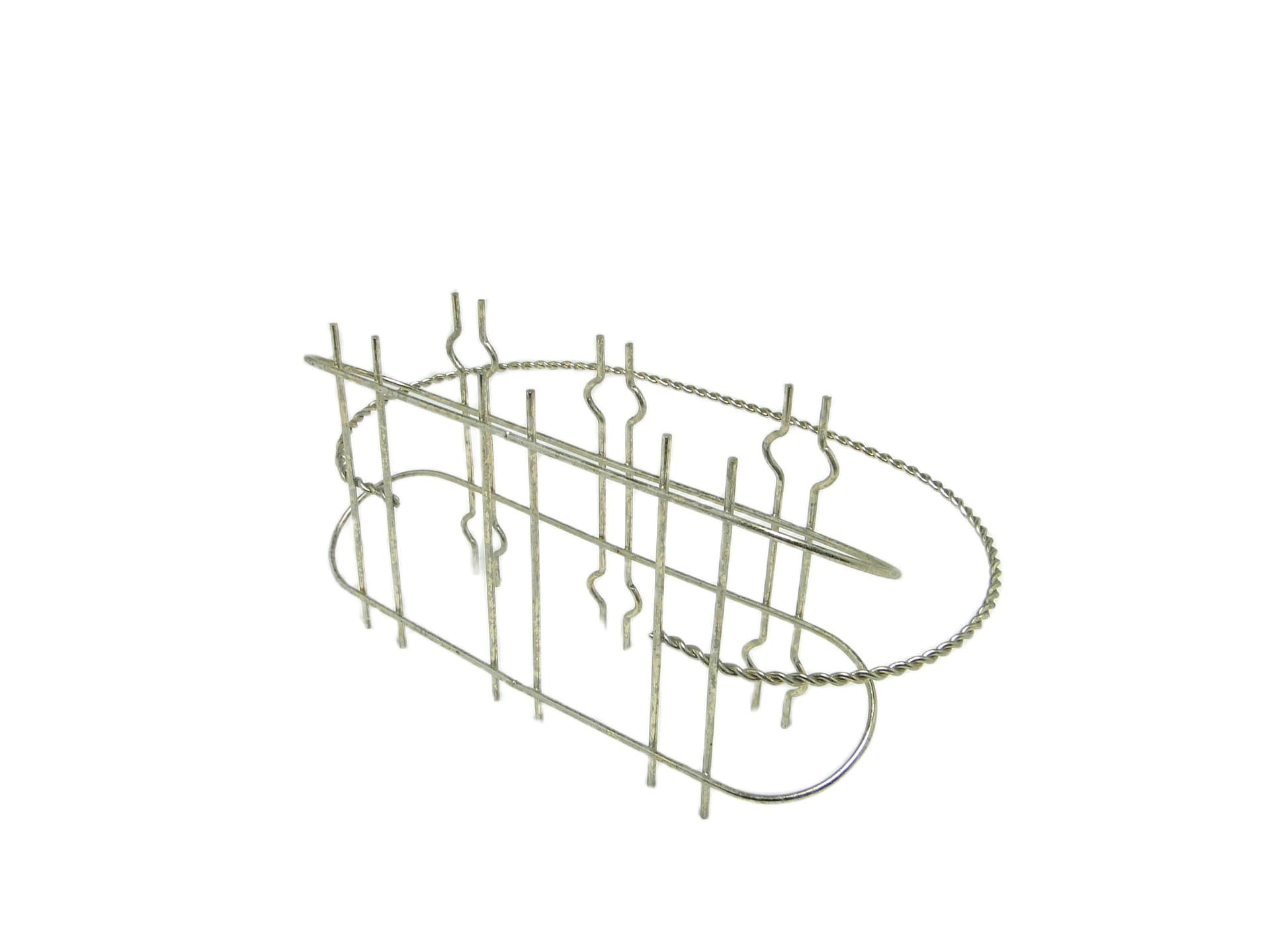 Glass holder, mid-century modern, silver metal, Belgium, 1960s. - 94617