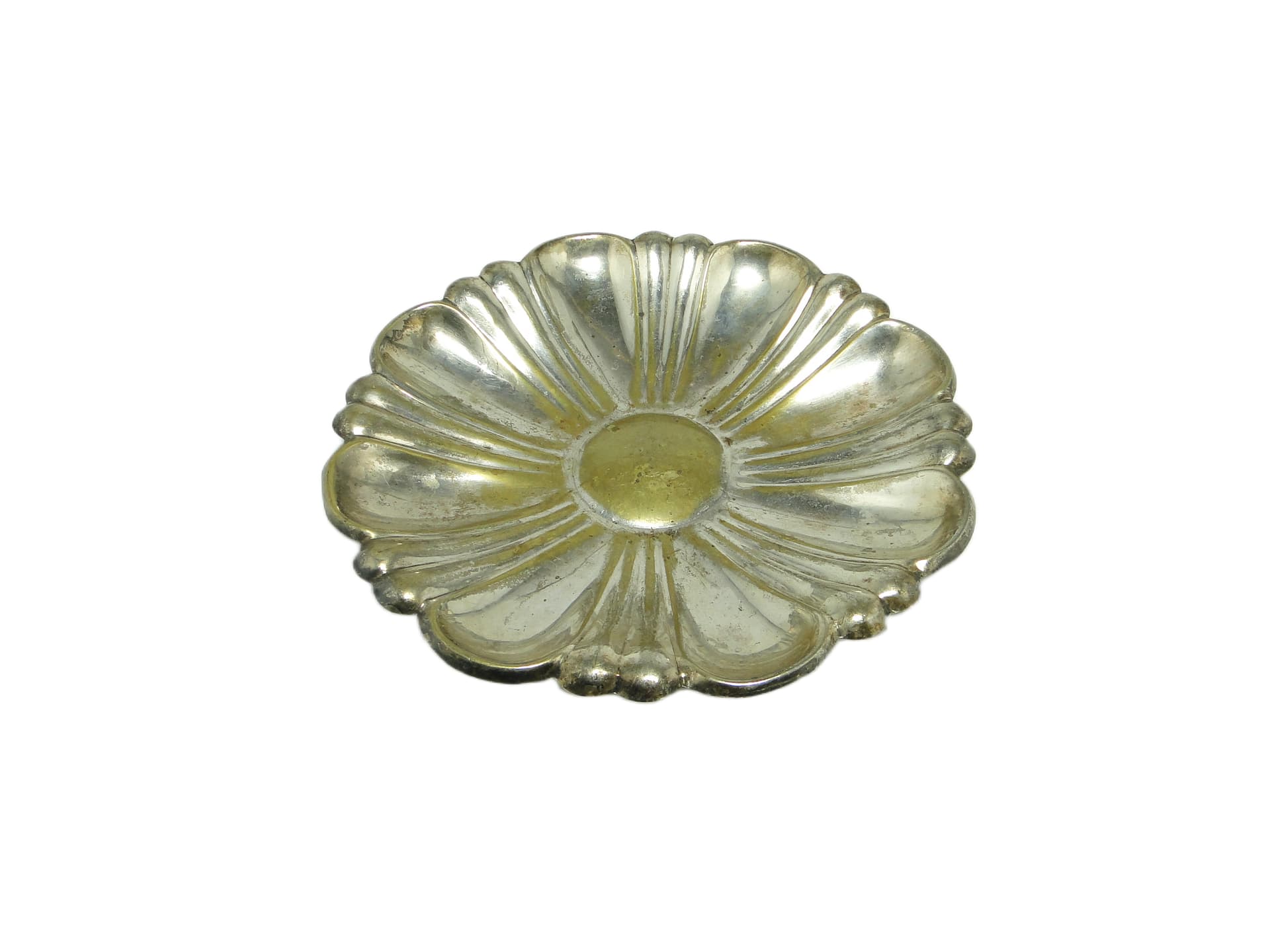 Art Nouveau centerpiece, silver-plated brass, Poland, 1970s. - 94650