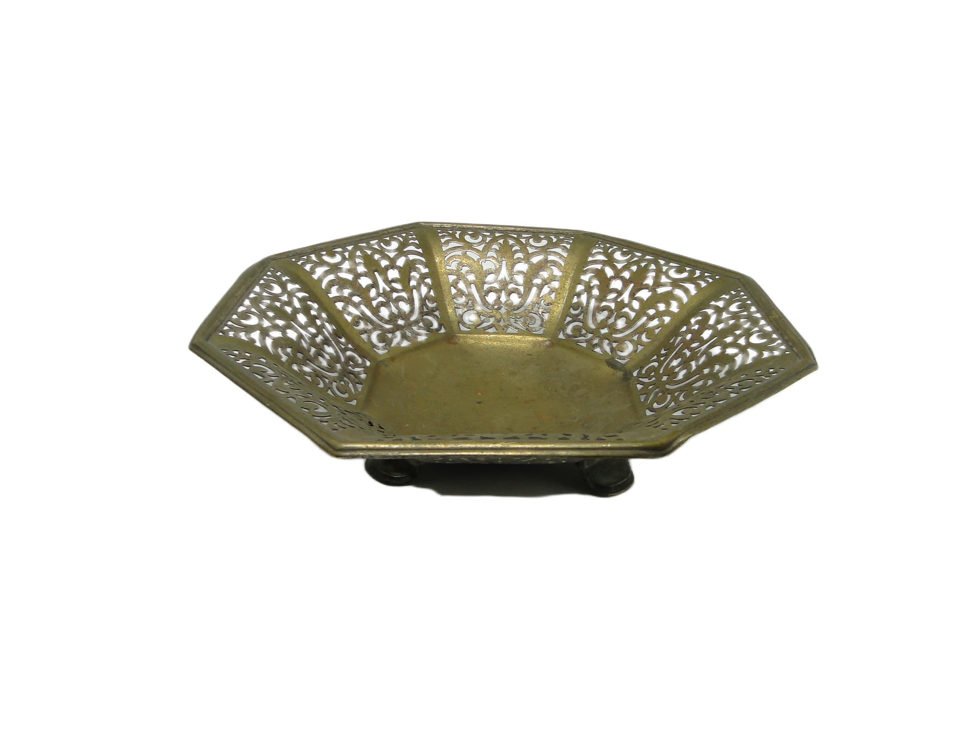 Art Nouveau Decorative Bowl, brass, Germany, 1970s