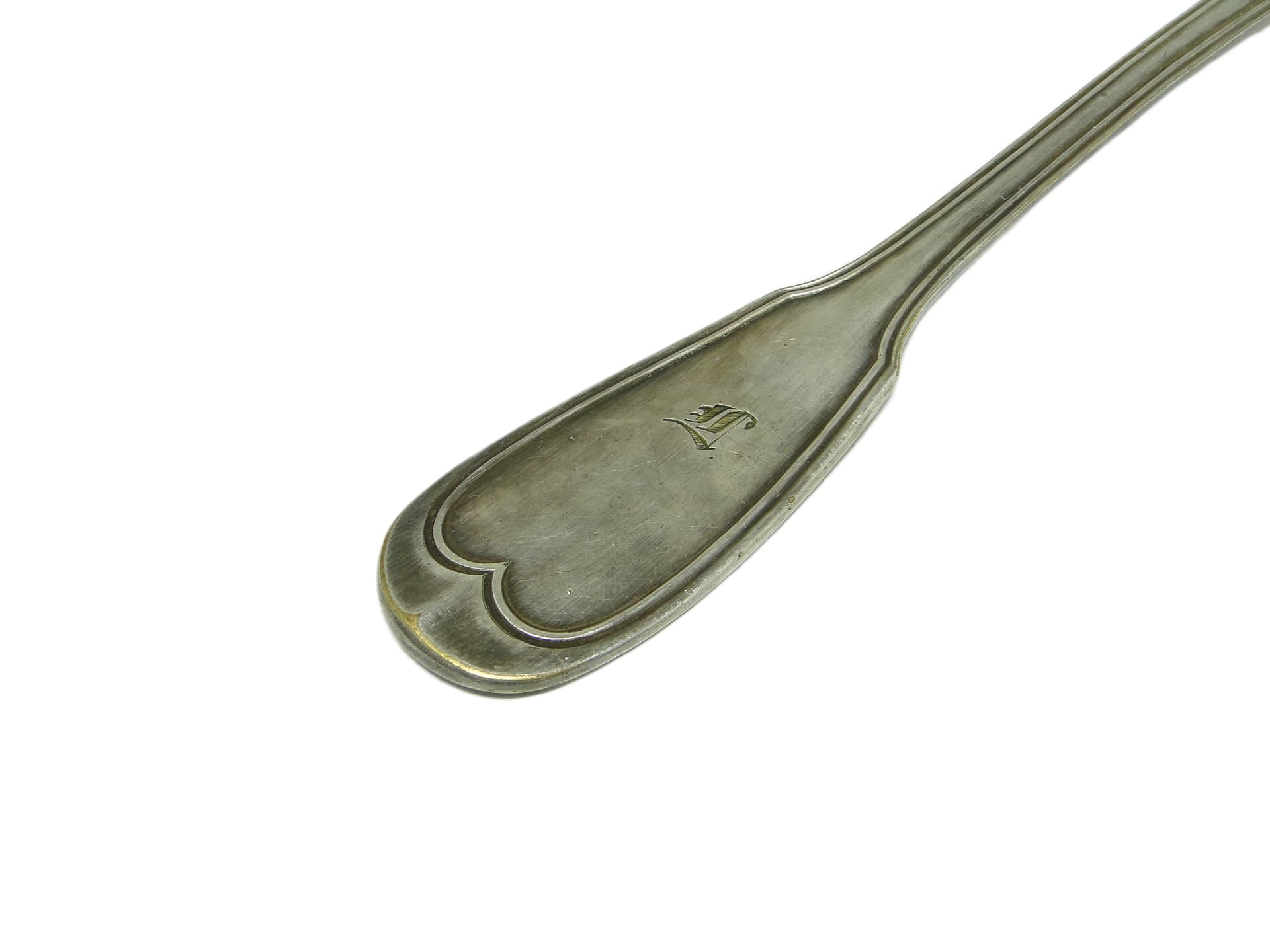 Table spoon, Classicism, silver-plated brass, Austro-Hungary, early 20th c. - 94791