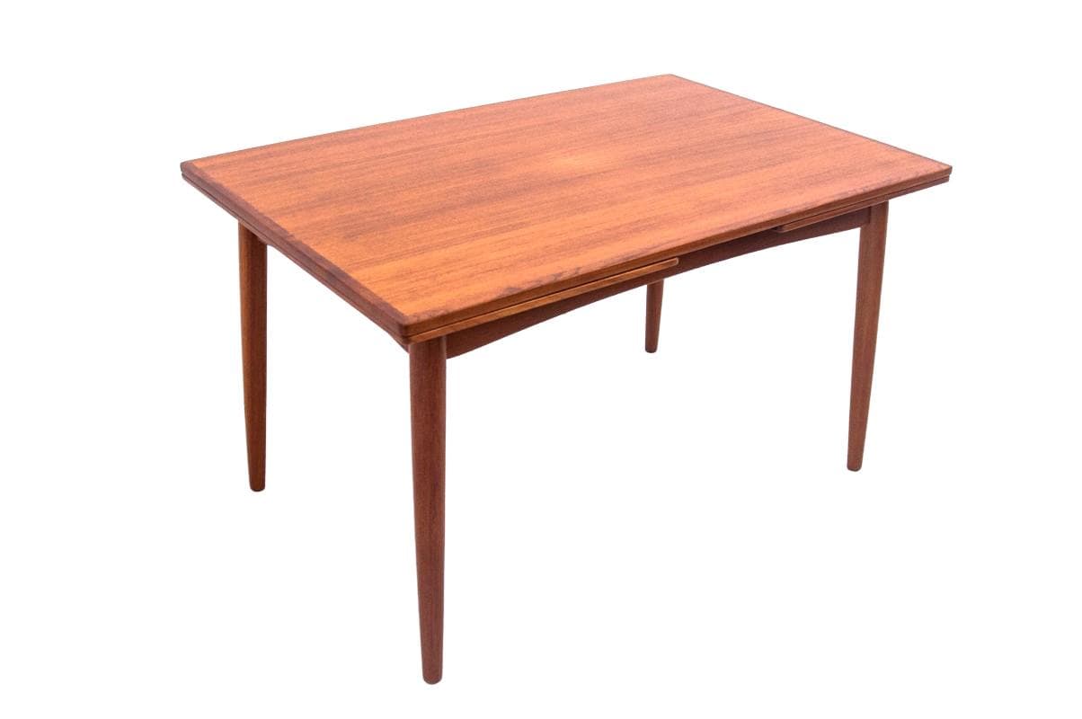 Tekowy stół rozkładany, Dania, lata 60.