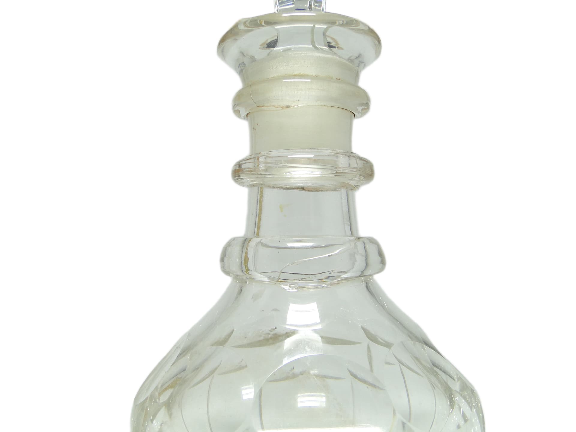 Karafka Biedermeier, kryształ, Francja, XIX w. - 94831