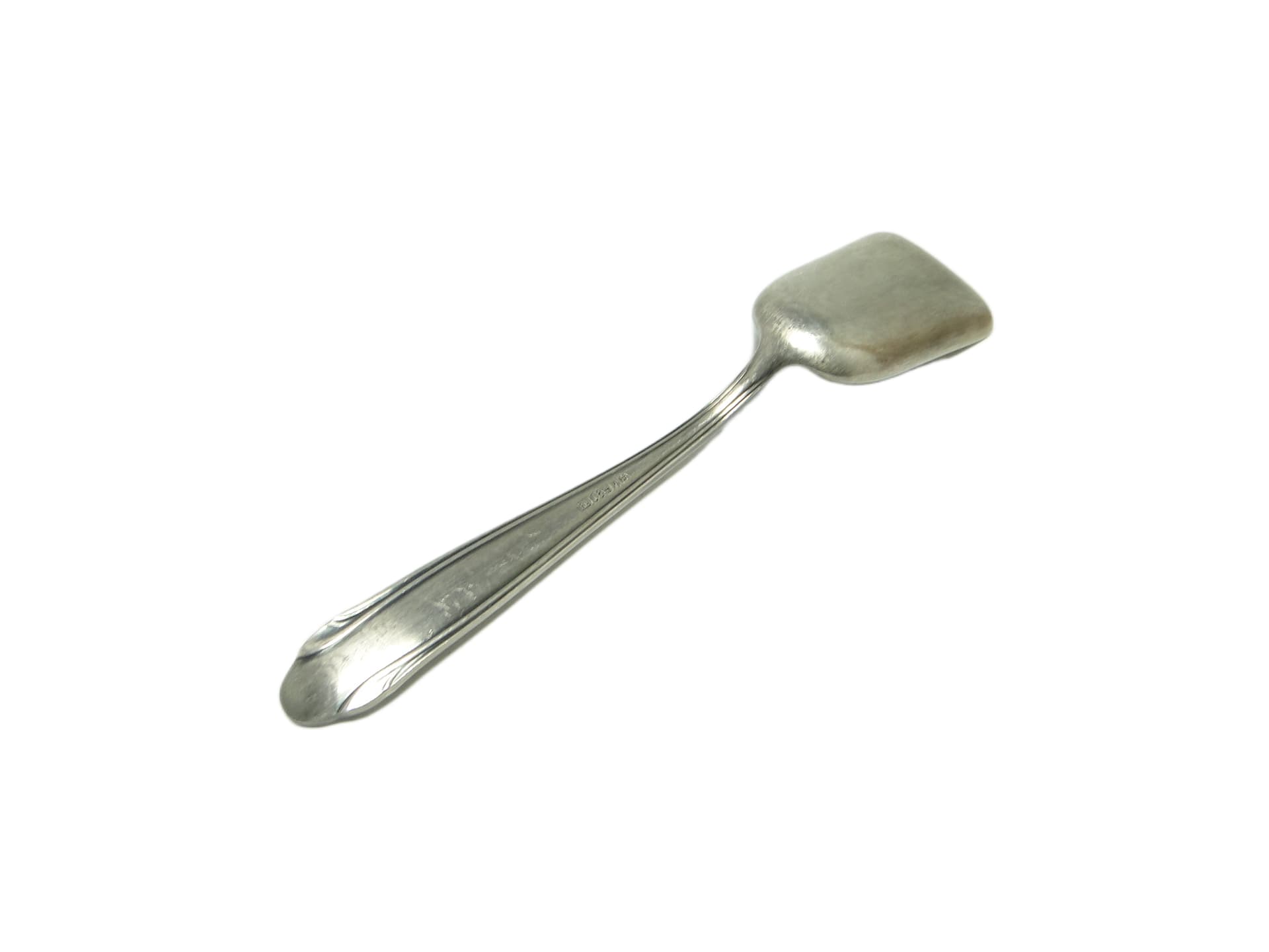 Sugar spoon, Art Deco, silver-plated brass, Sweden, 1950s. - 94851