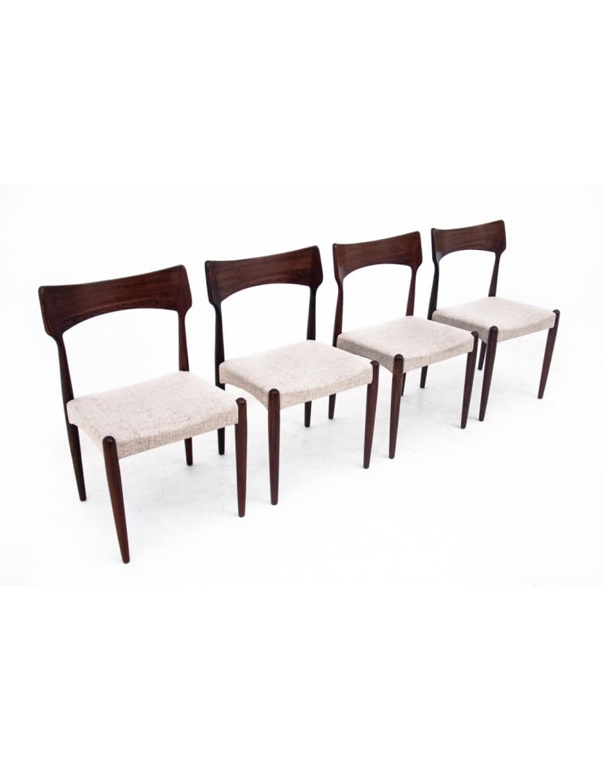 Palisandrowe krzesła, proj. Bernhard Pedersen & Son, Dania, lata 60. - 58089