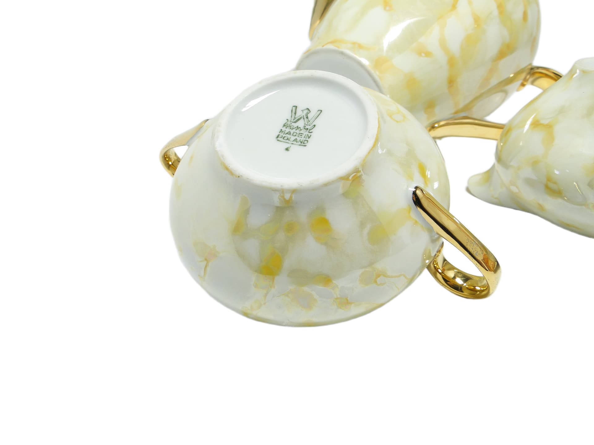 Zestaw mlecznik i cukiernica Julita, modernizm, porcelana, Wawel, Polska, lata 70. - 95112