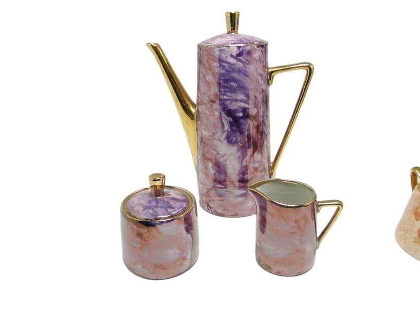 Krzysztof tableware set, mid-century modern, porcelain, Poland, 1970s.