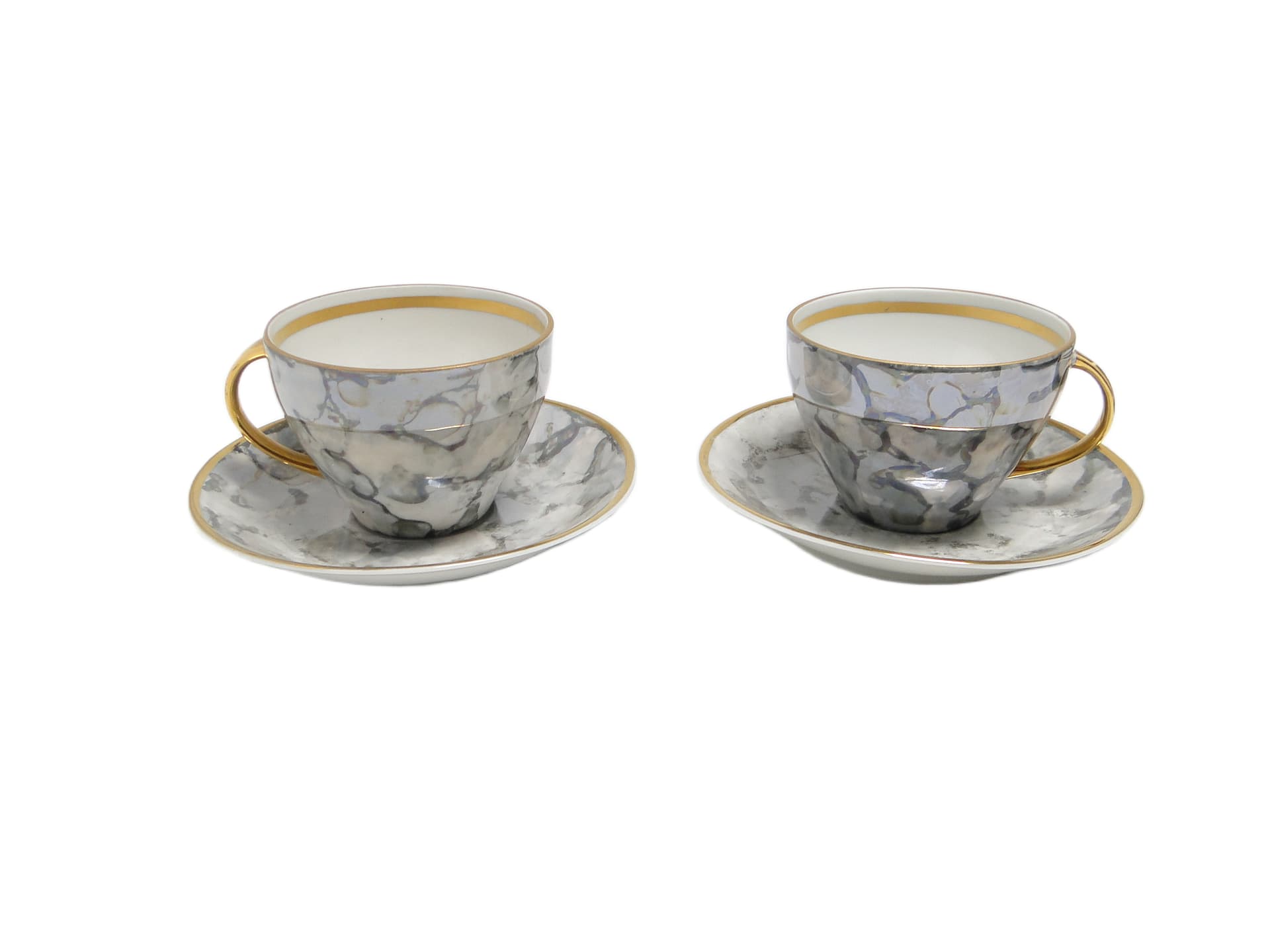 Para filiżanek Joanna, porcelana szara, Wawel, Polska, lata 70. - 95165